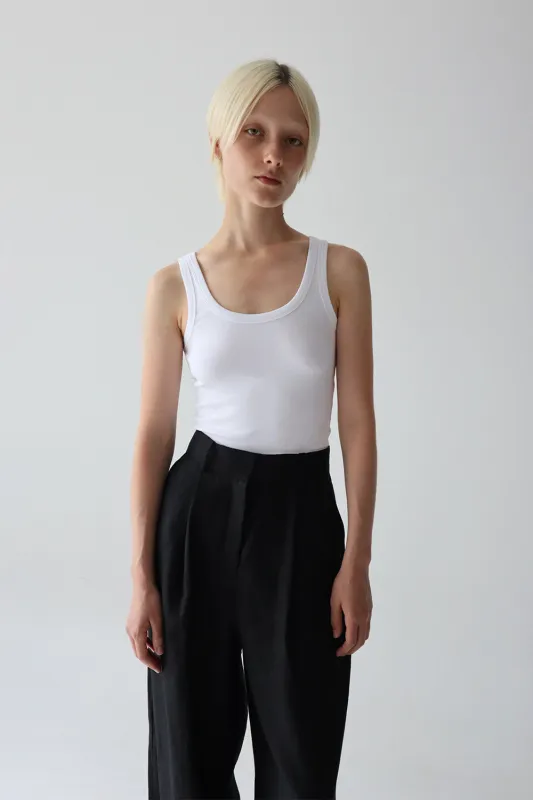 Antonia Tank White made by Blanca