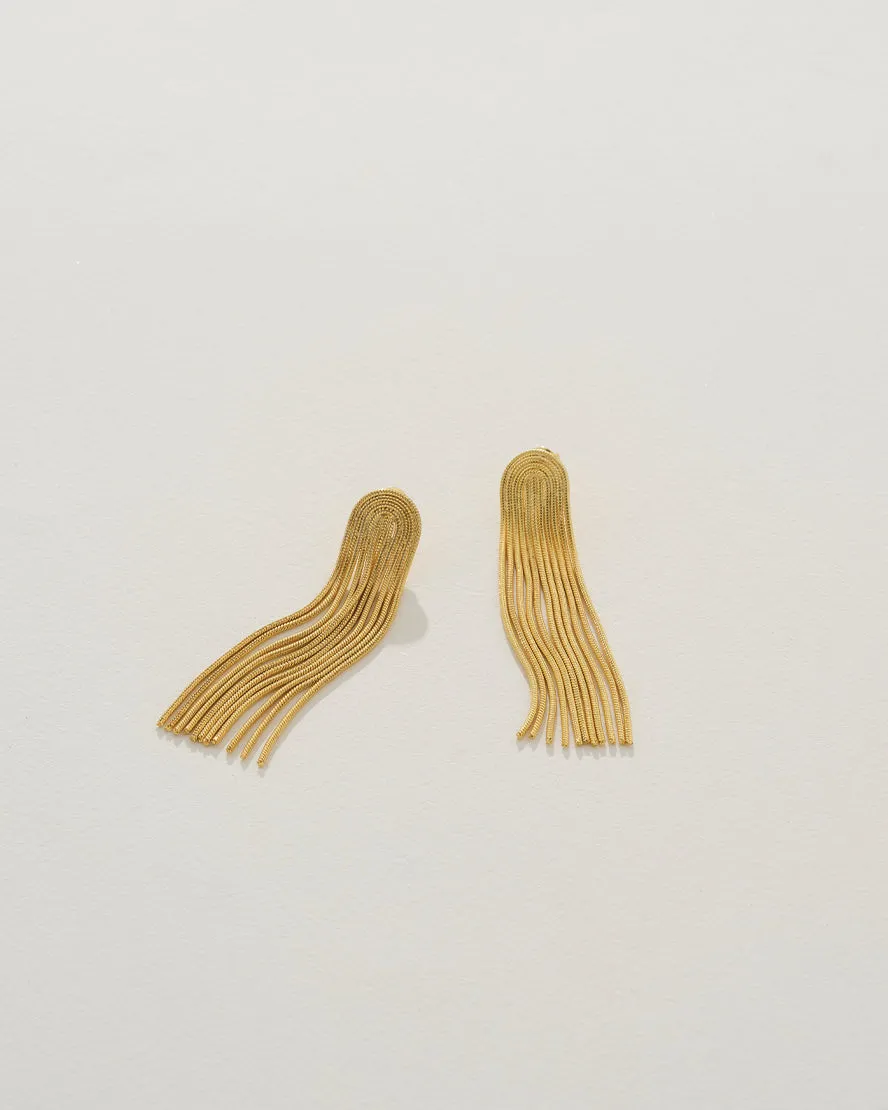 Priya Earrings in Gold sold by Blanca