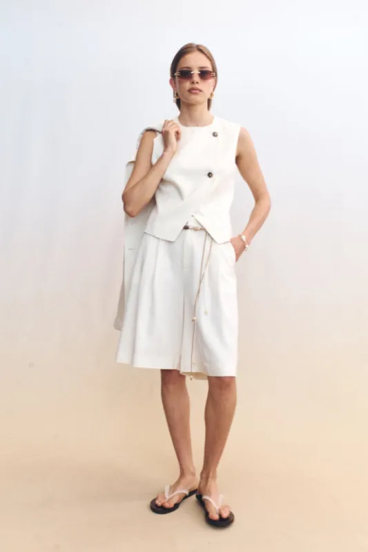 Junia Vest Ivory made by Blanca