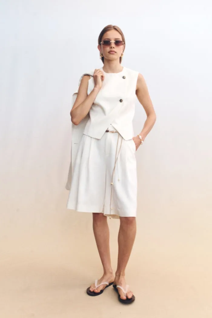 Junia Vest Ivory sold by Blanca