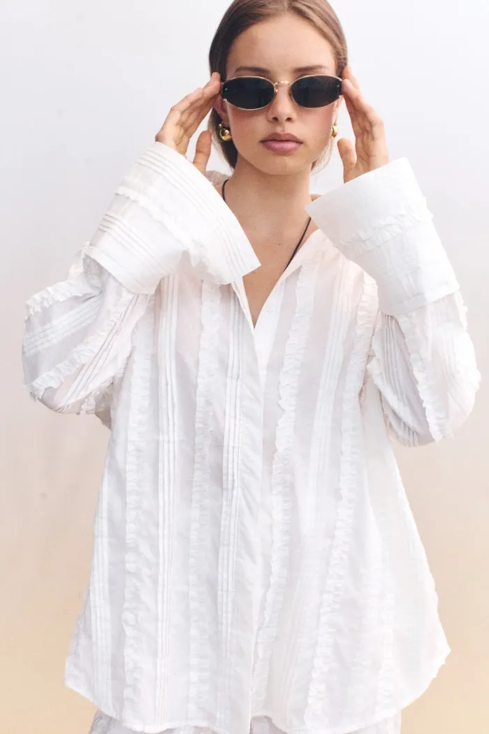 Cadence Shirt White sold by Blanca