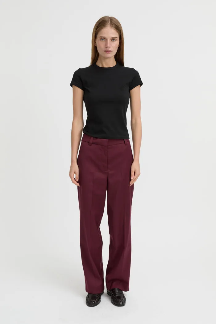 Blythe Trousers Burgundy sold by Blanca