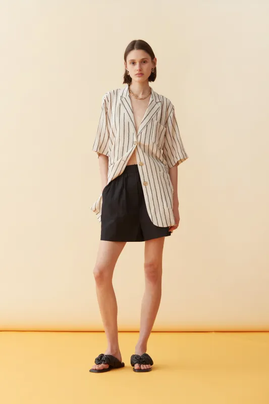 Jamie Shirt Black/Cream made by Blanca