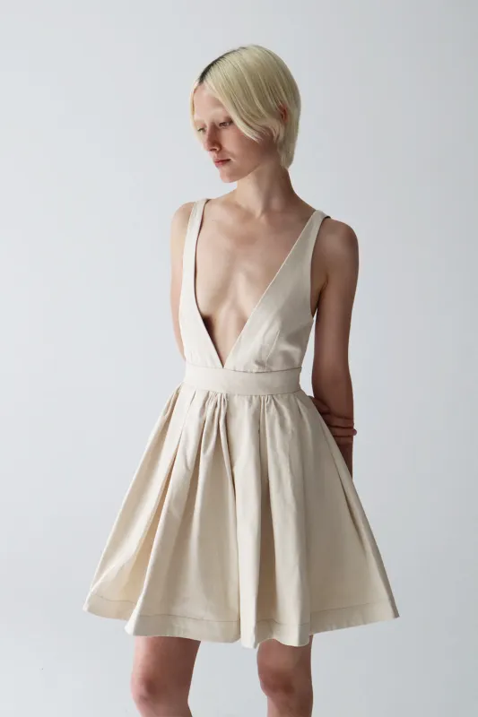 Viola Dress Cream made by Blanca