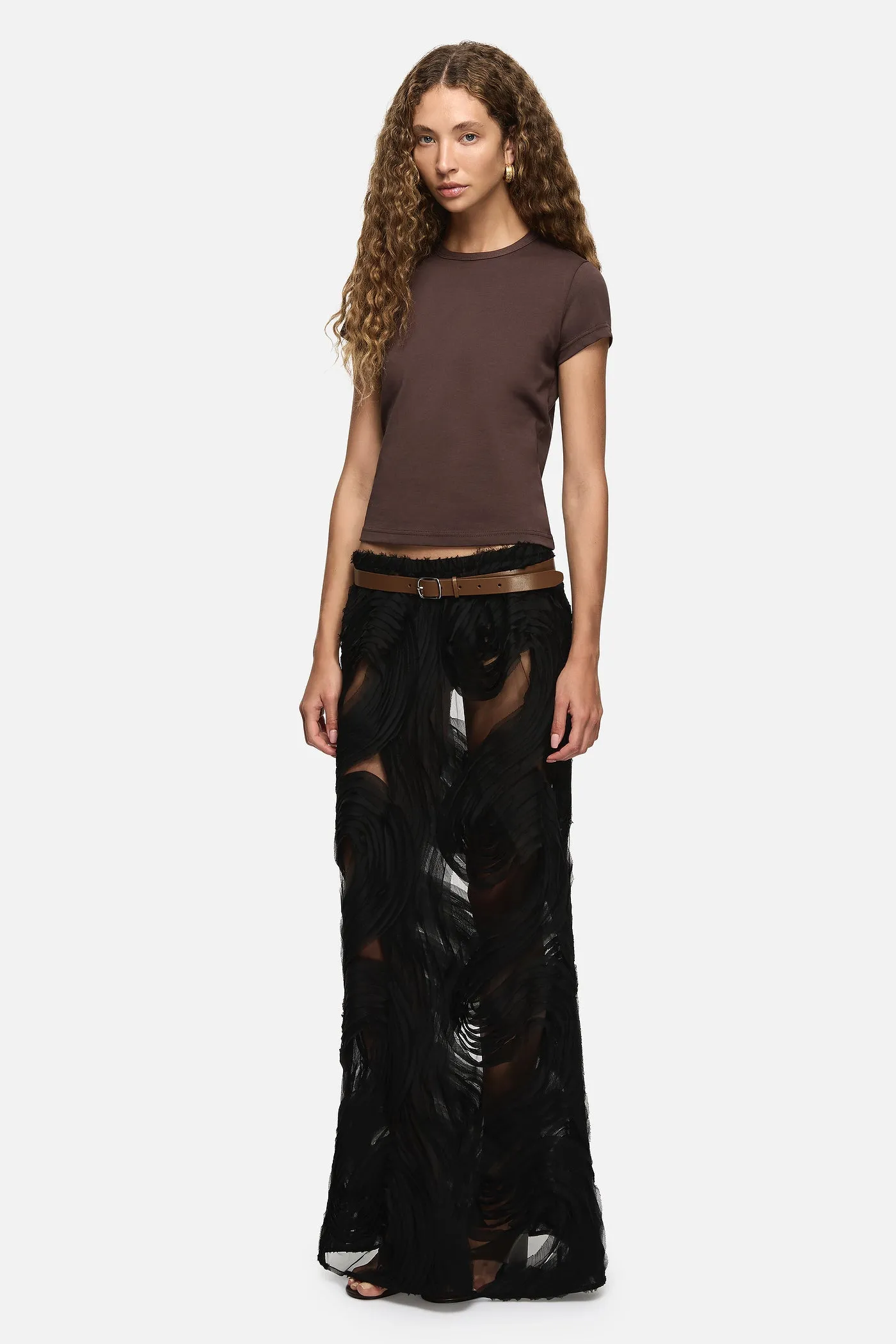 Delmare Skirt Black sold by Blanca