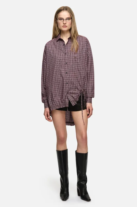 Athena Shirt Burgandy made by Blanca