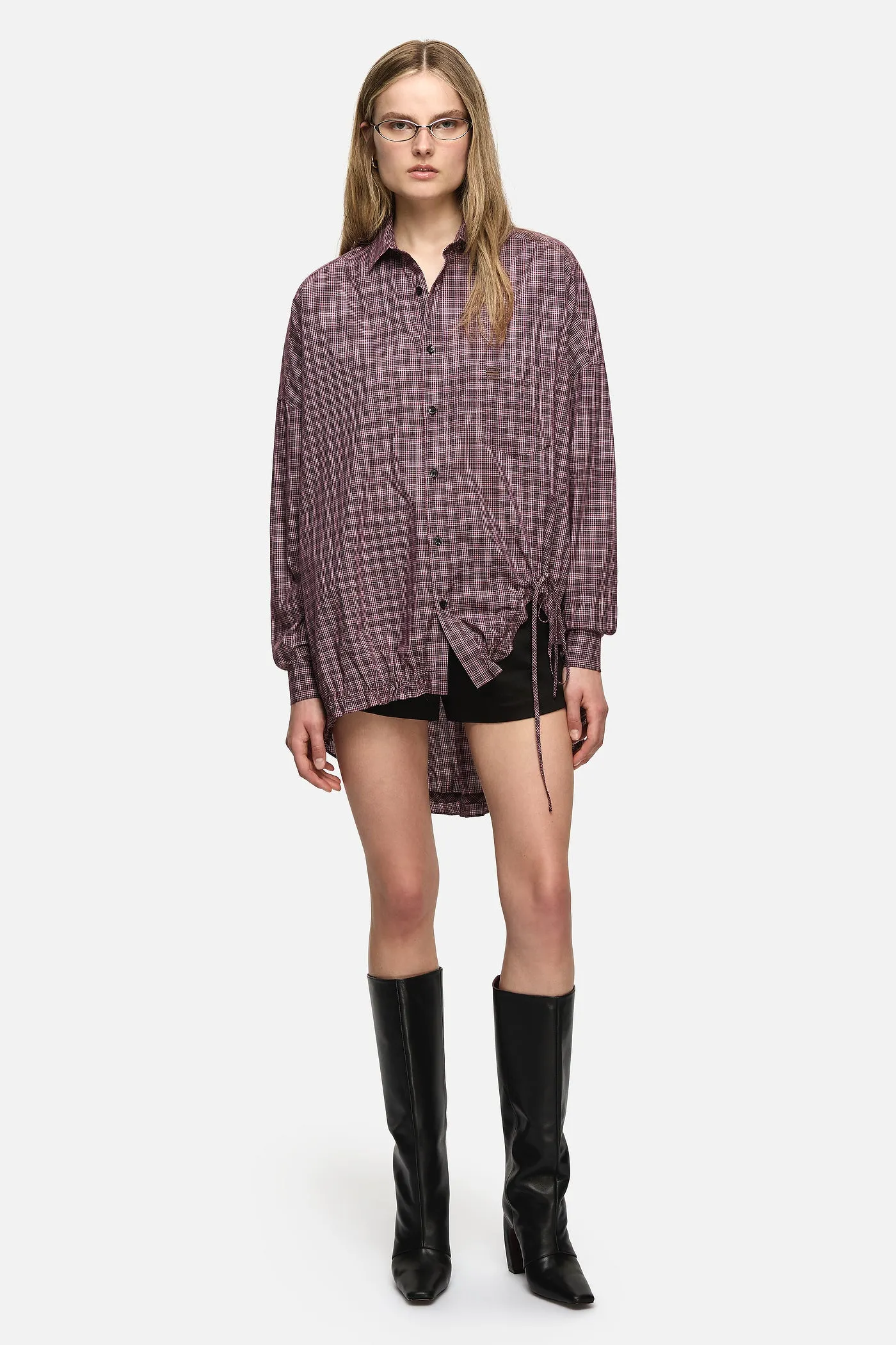 Athena Shirt Burgandy sold by Blanca