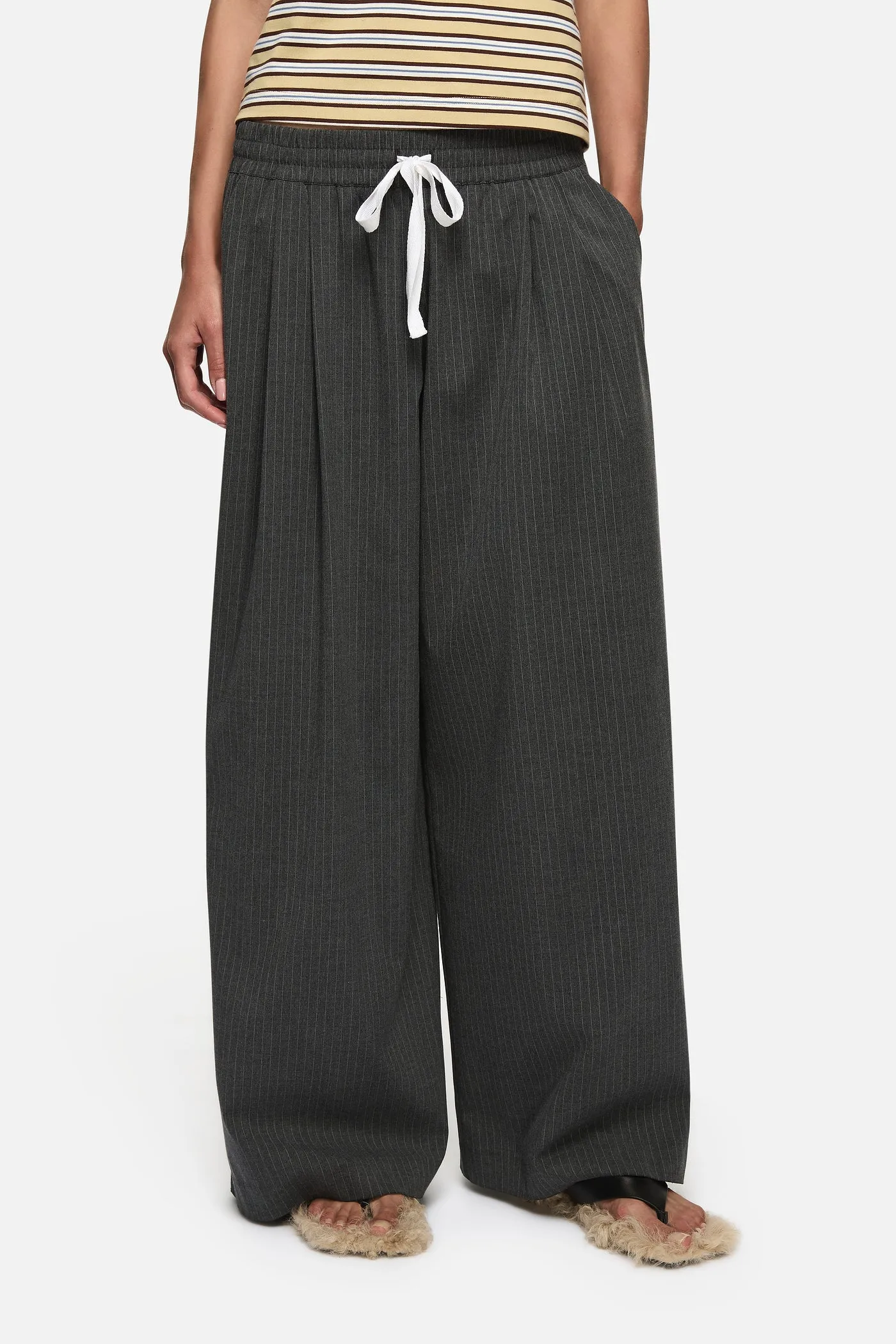 Mavis Trousers Charcoal sold by Blanca product image thumbnail 4