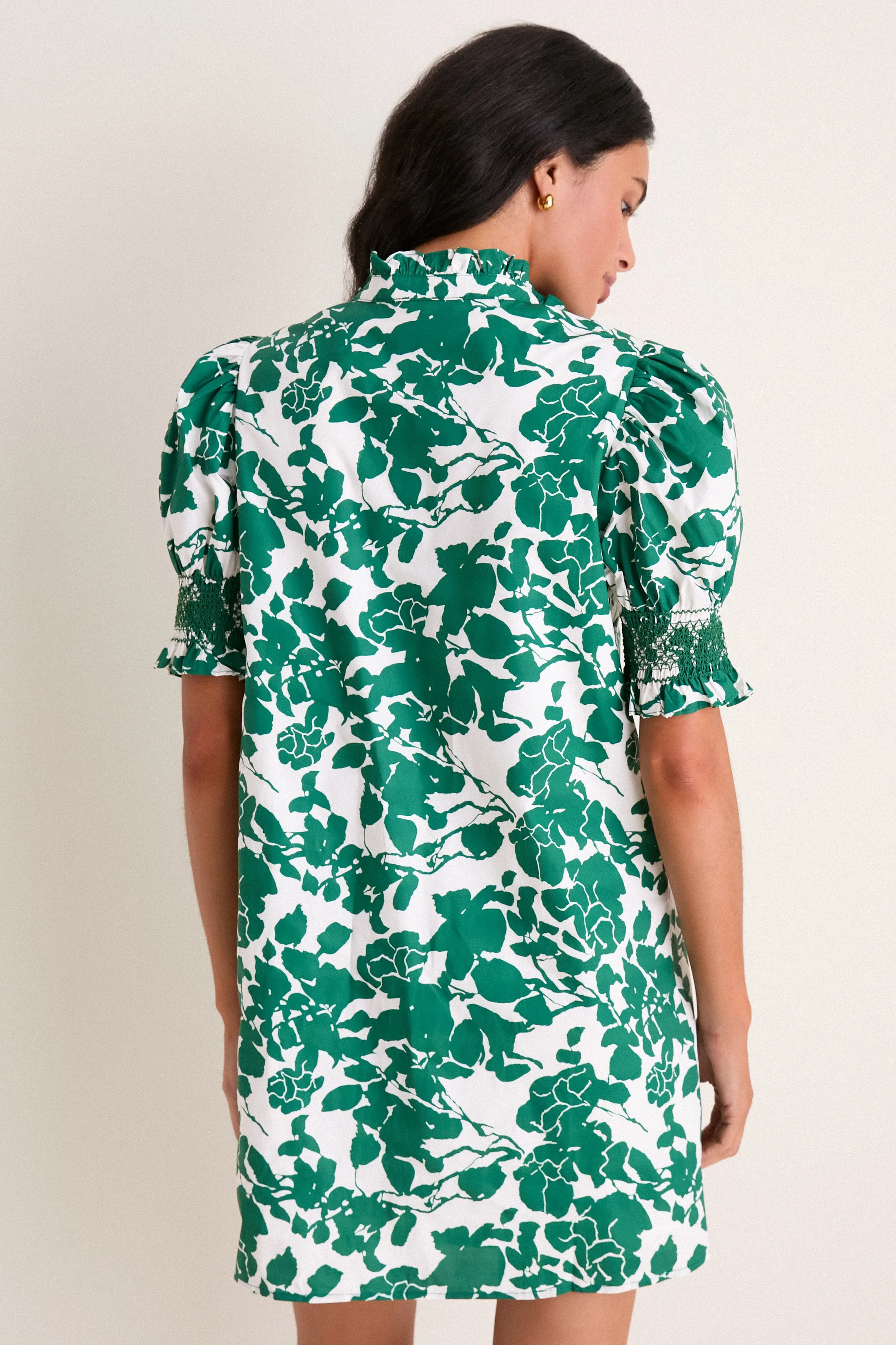Green Floral Lou Lou Mini Dress sold by Hyacinth House product image thumbnail 5