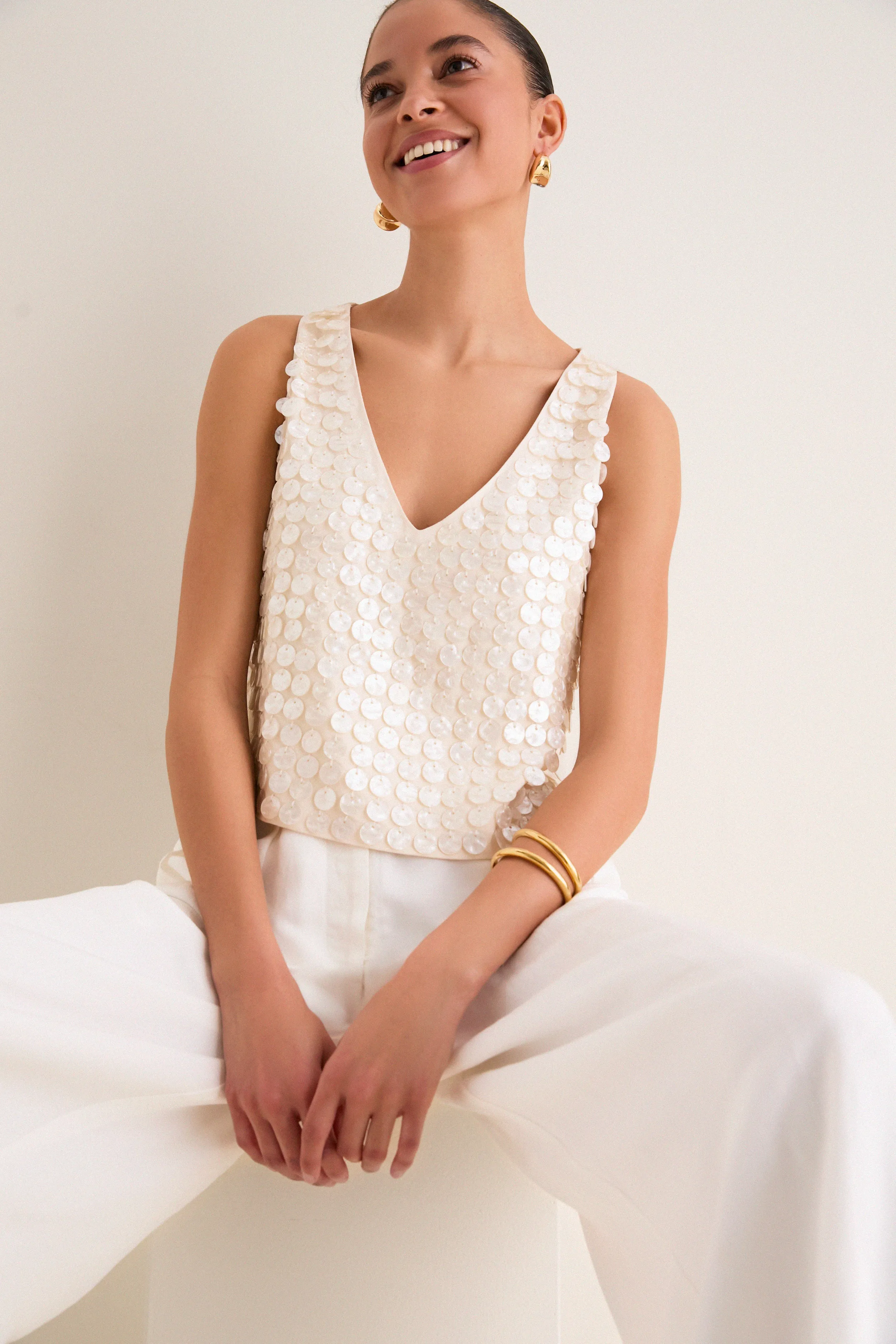 Pearl Shells Disco Tank sold by Hyacinth House product image thumbnail 5
