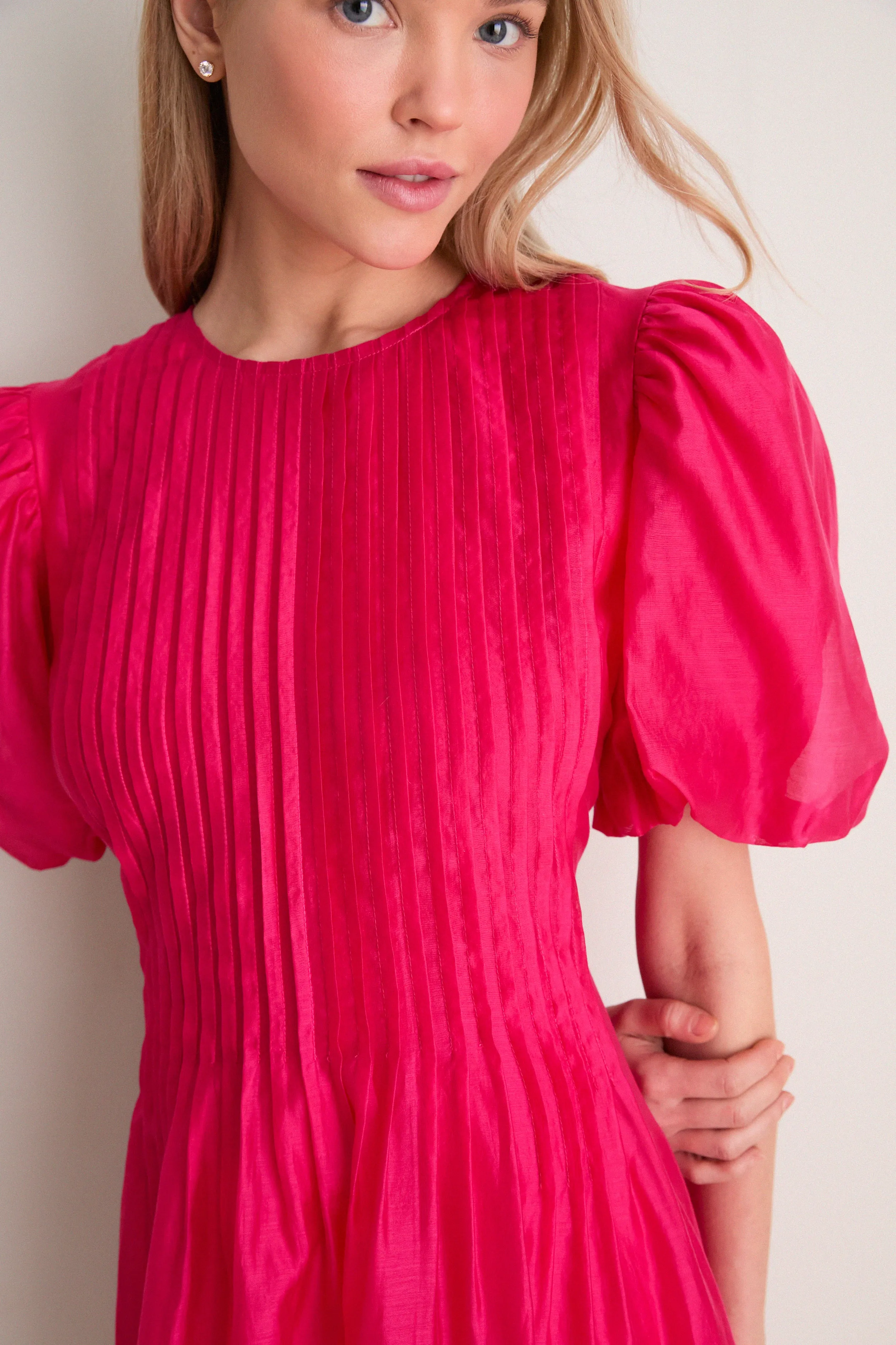 Hot Pink Mere Mini Dress sold by Hyacinth House product image thumbnail 5