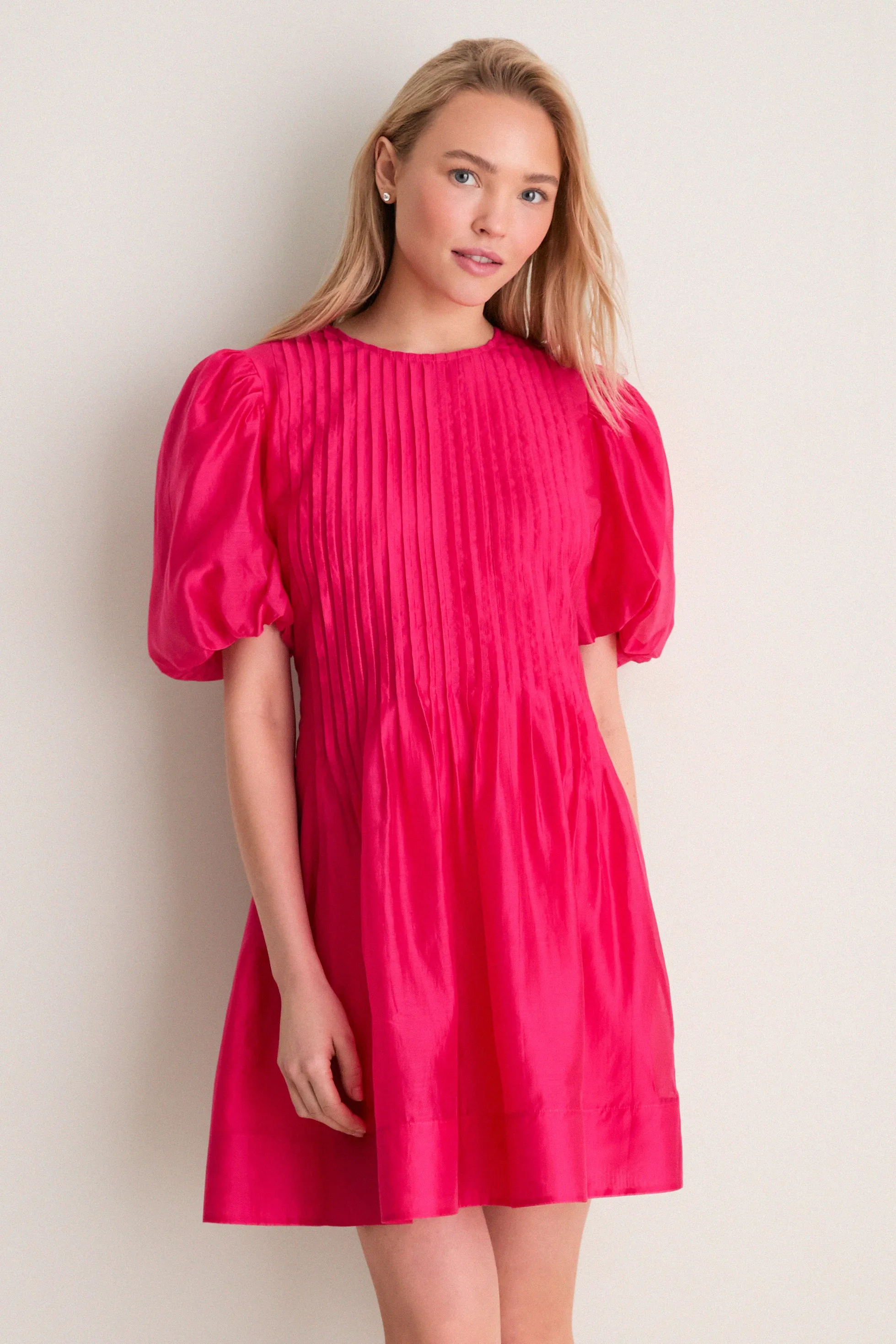 Hot Pink Mere Mini Dress sold by Hyacinth House