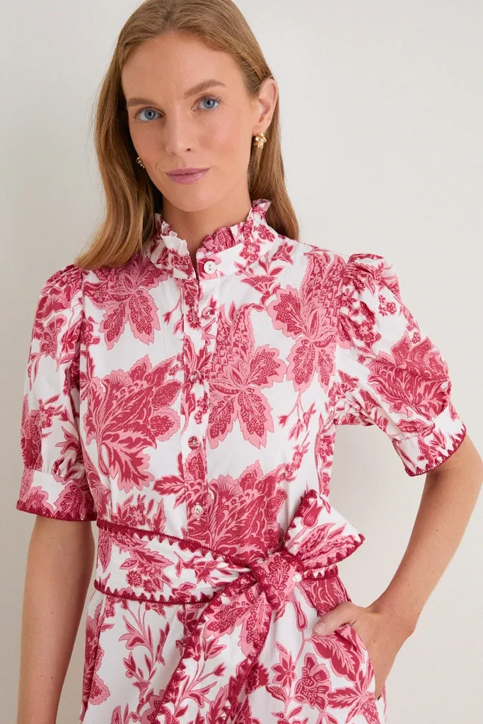 Hibiscus Floral Whipstitch Felicity Maxi Dress sold by Hyacinth House product image thumbnail 2