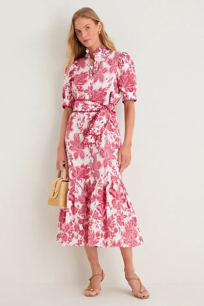 Hibiscus Floral Whipstitch Felicity Maxi Dress sold by Hyacinth House product image thumbnail 3