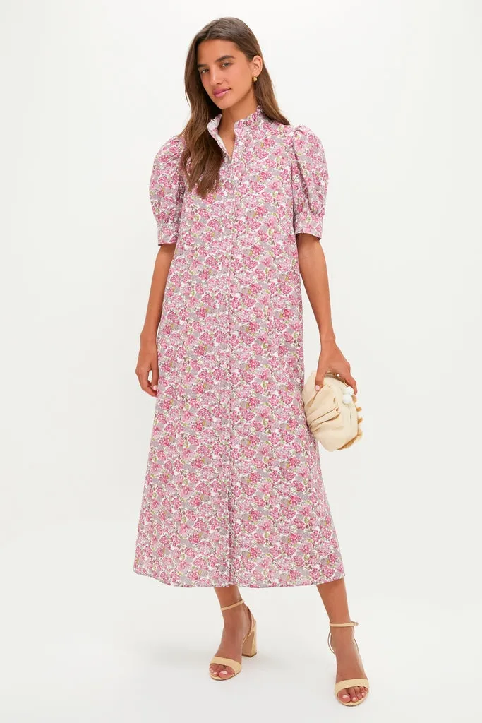 Pink & Sage Ditsy Floral Louisa Maxi Dress sold by Hyacinth House product image thumbnail 3