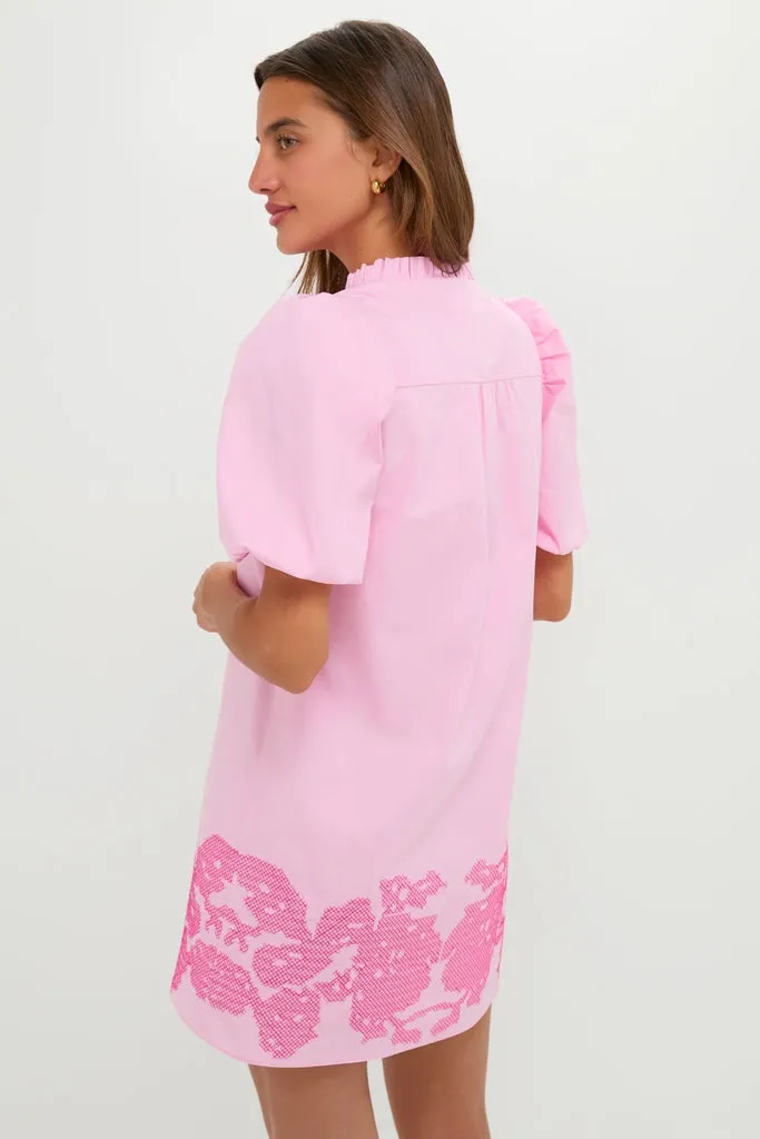Pink Embroidered Mini Mimi Dress sold by Hyacinth House product image thumbnail 4