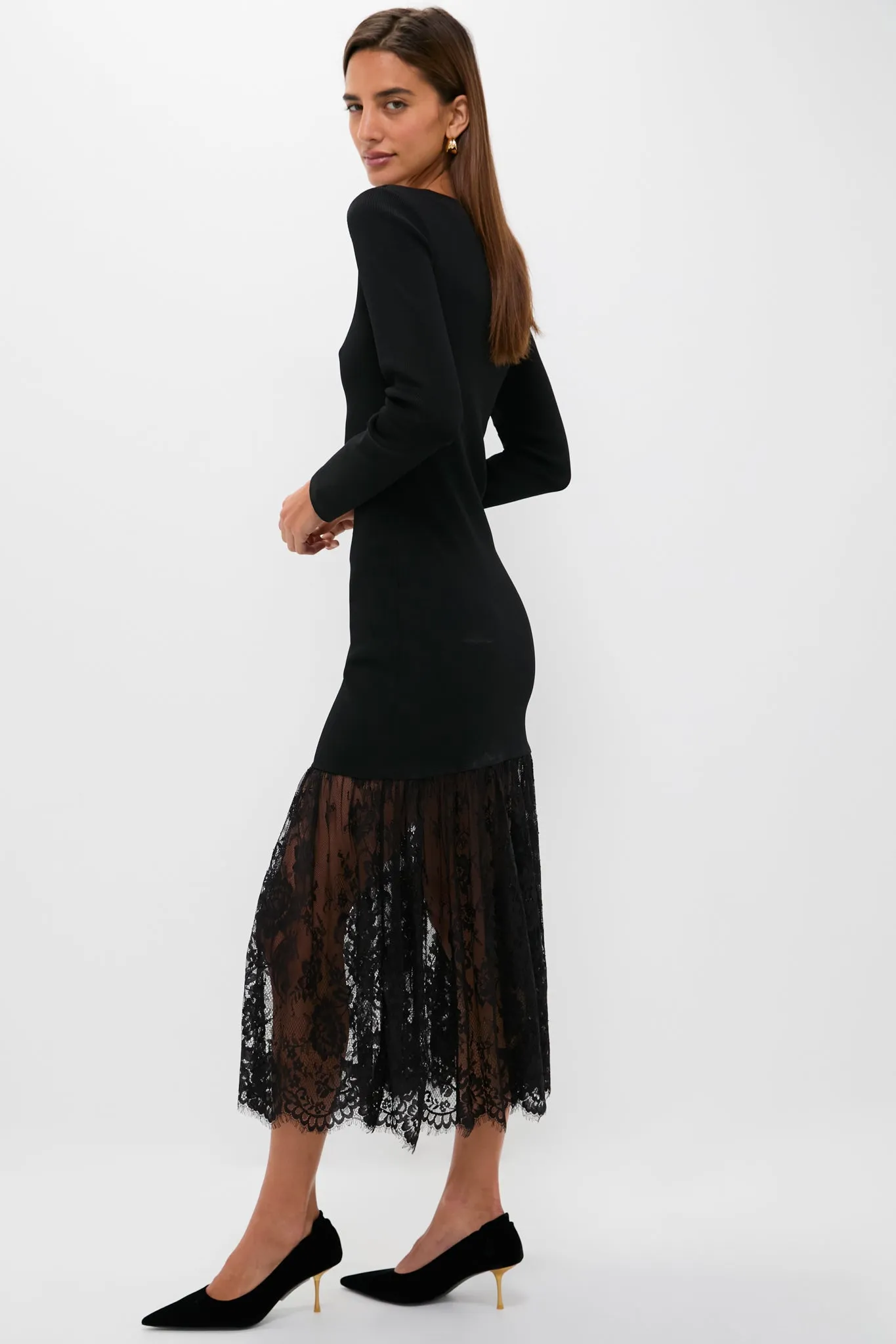 Black Knit Giavanna Maxi Dress sold by Hyacinth House product image thumbnail 3