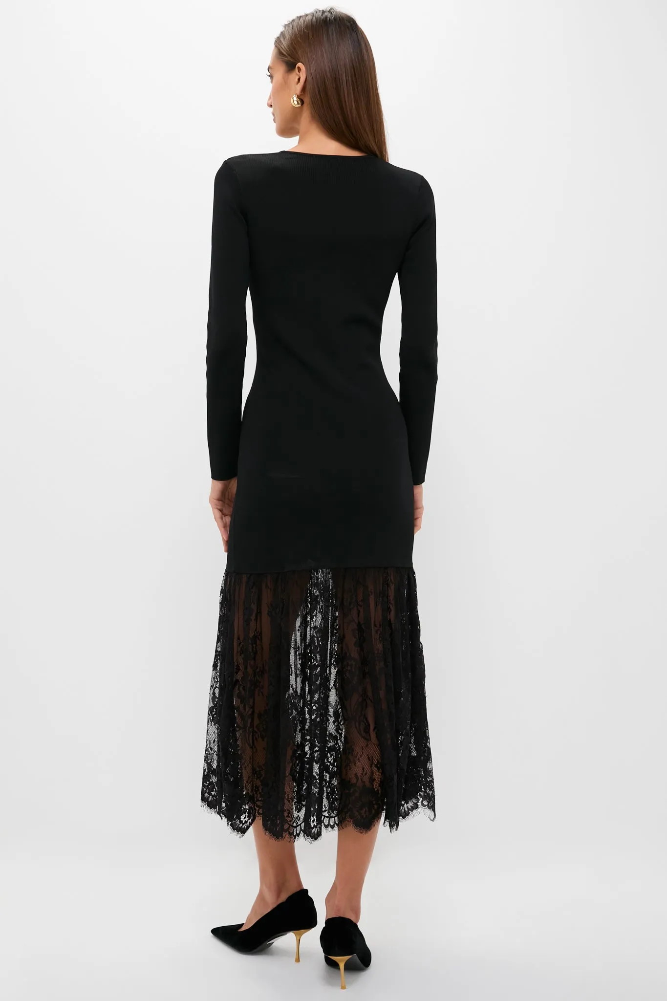 Black Knit Giavanna Maxi Dress sold by Hyacinth House product image thumbnail 4