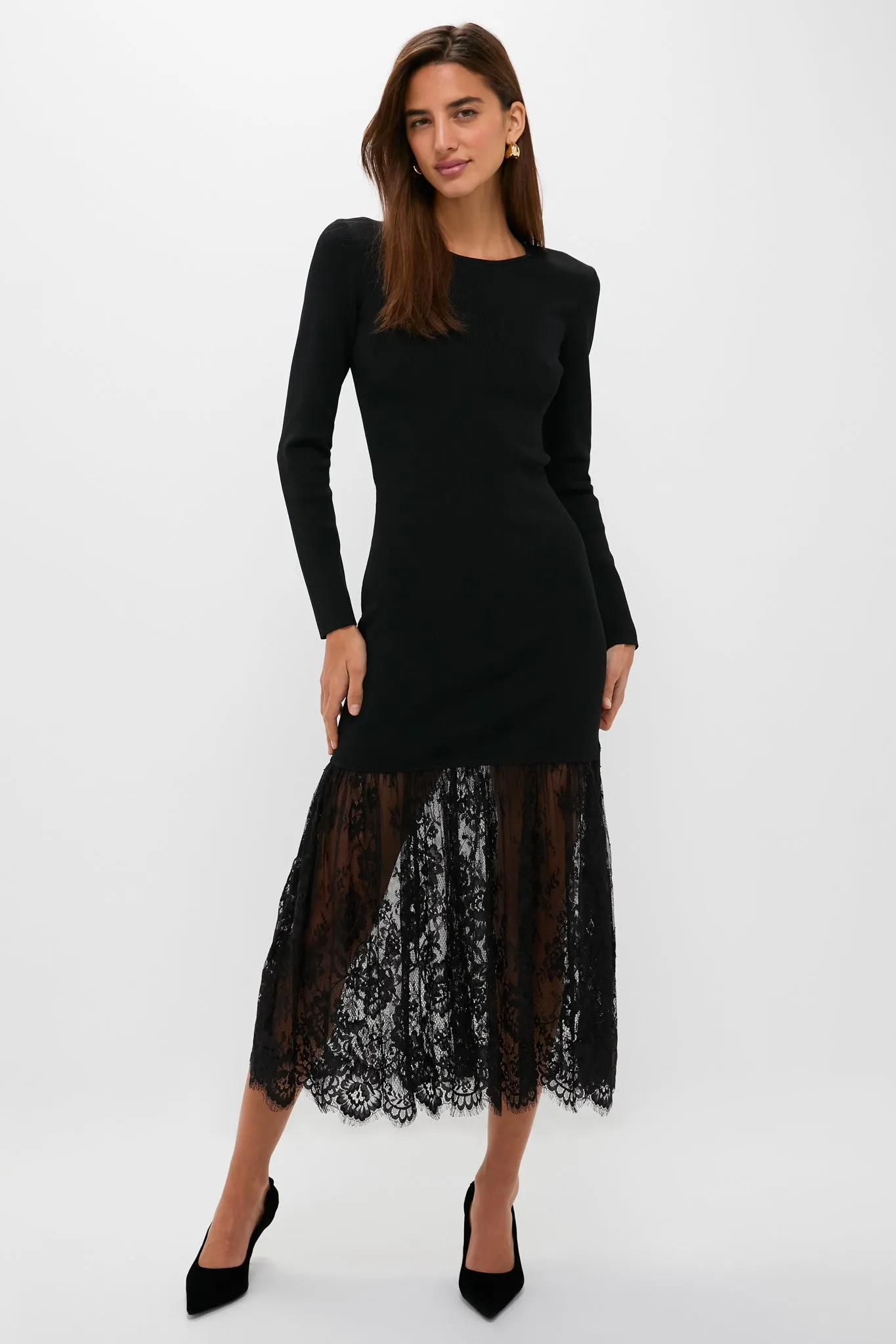 Black Knit Giavanna Maxi Dress sold by Hyacinth House
