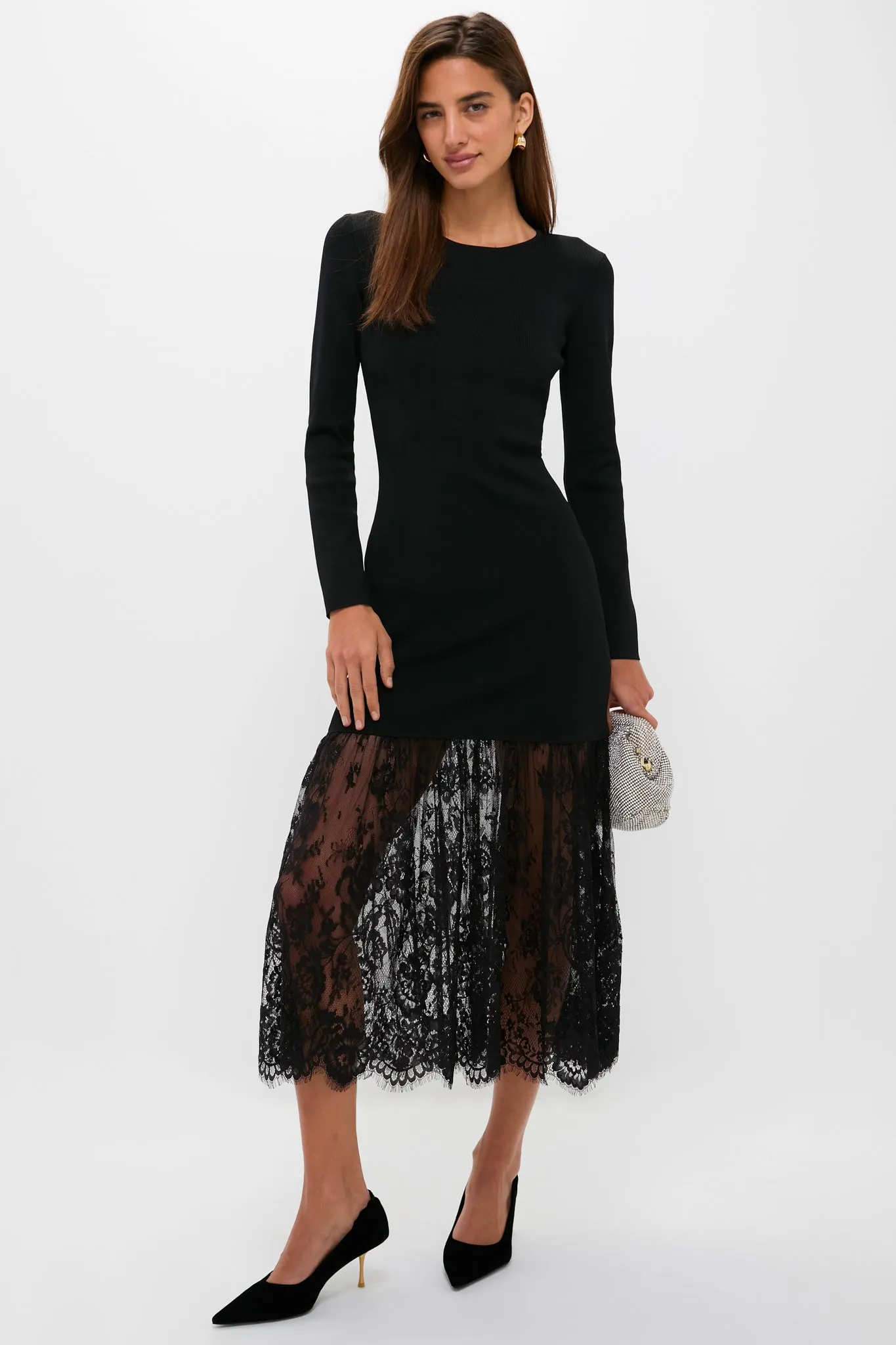 Black Knit Giavanna Maxi Dress sold by Hyacinth House product image thumbnail 2