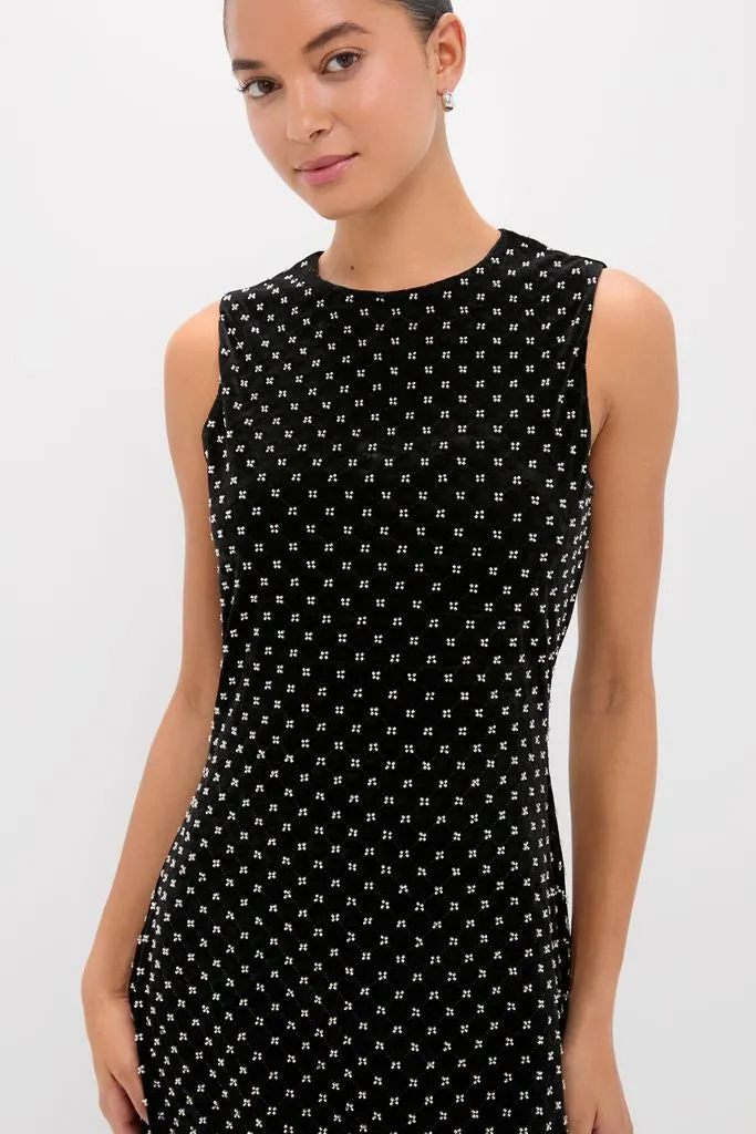 Black Embellished Velvet Antonia Maxi Dress sold by Hyacinth House product image thumbnail 5