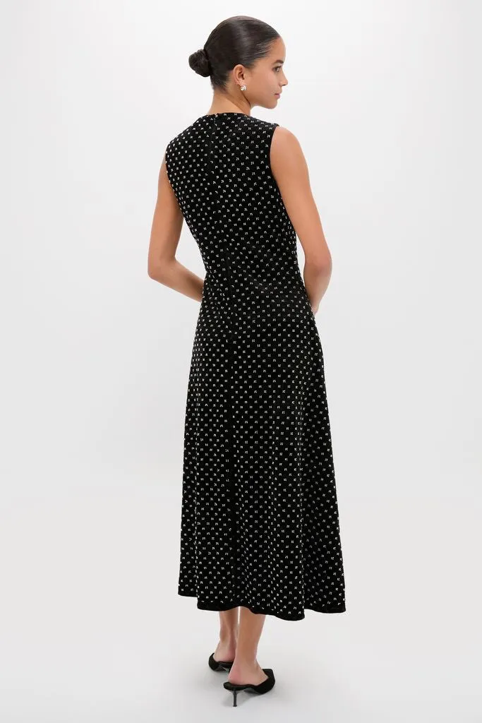 Black Embellished Velvet Antonia Maxi Dress sold by Hyacinth House product image thumbnail 4