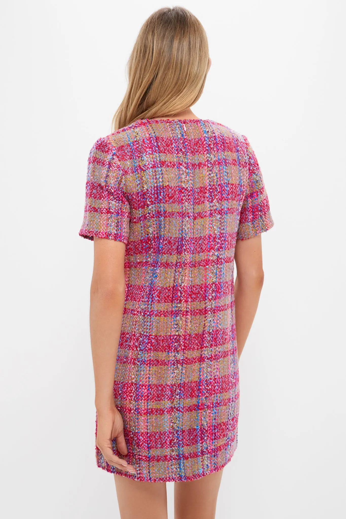 Pink Multi Tweed Eadie Mini Dress sold by Hyacinth House product image thumbnail 4