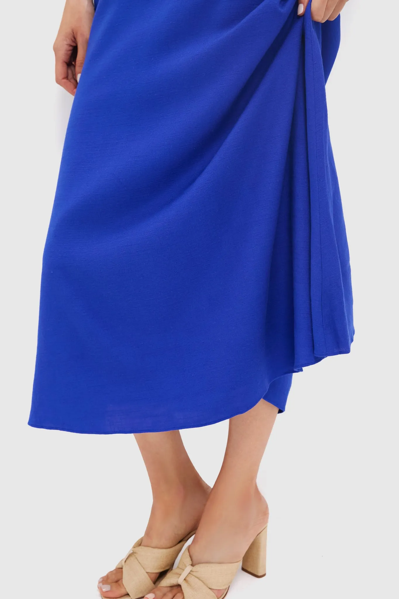 Royal Blue Beaded Azure Midi Dress sold by Hyacinth House product image thumbnail 5