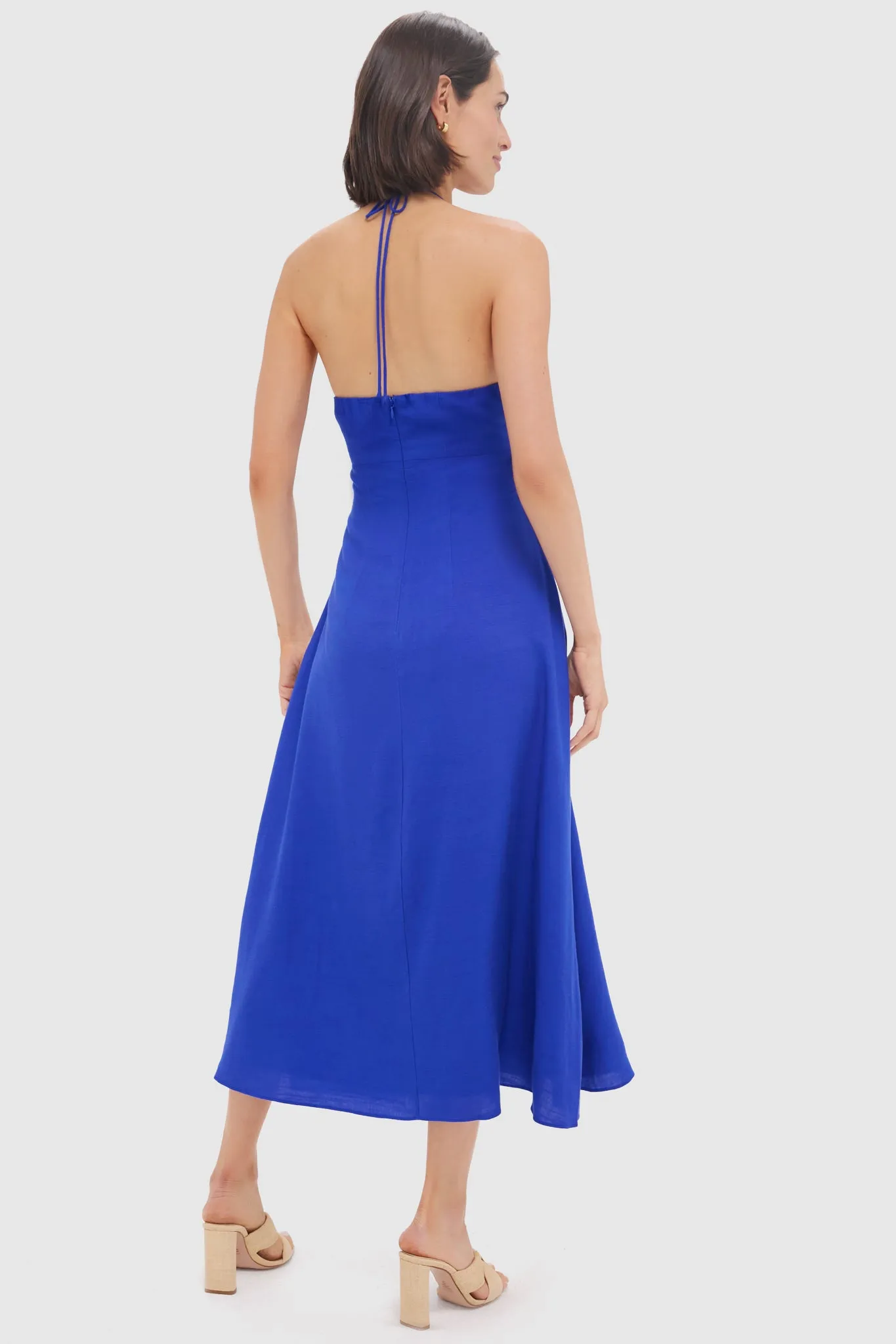 Royal Blue Beaded Azure Midi Dress sold by Hyacinth House product image thumbnail 4