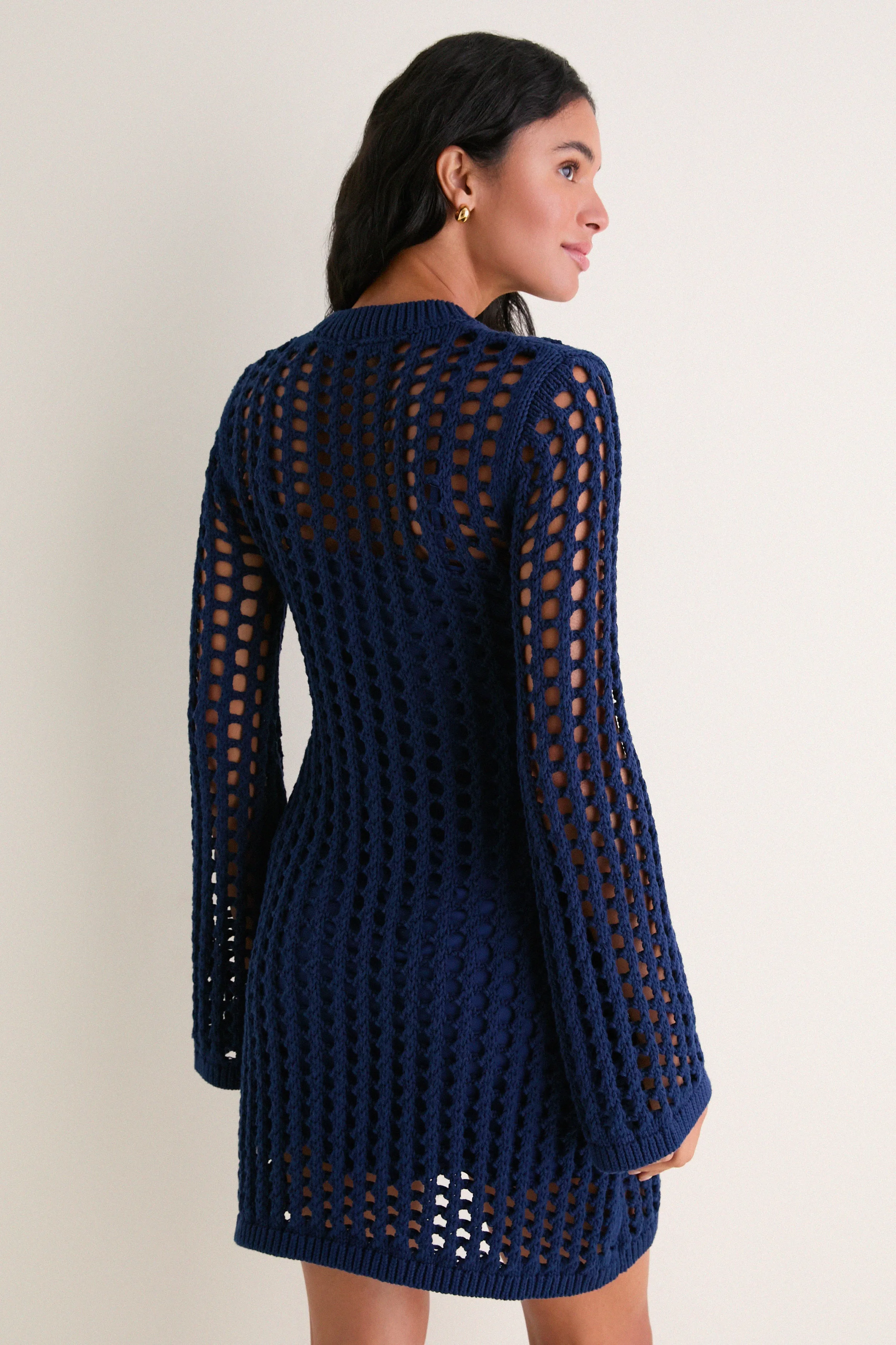 Navy Knit Tammy Mini Dress sold by Hyacinth House product image thumbnail 5