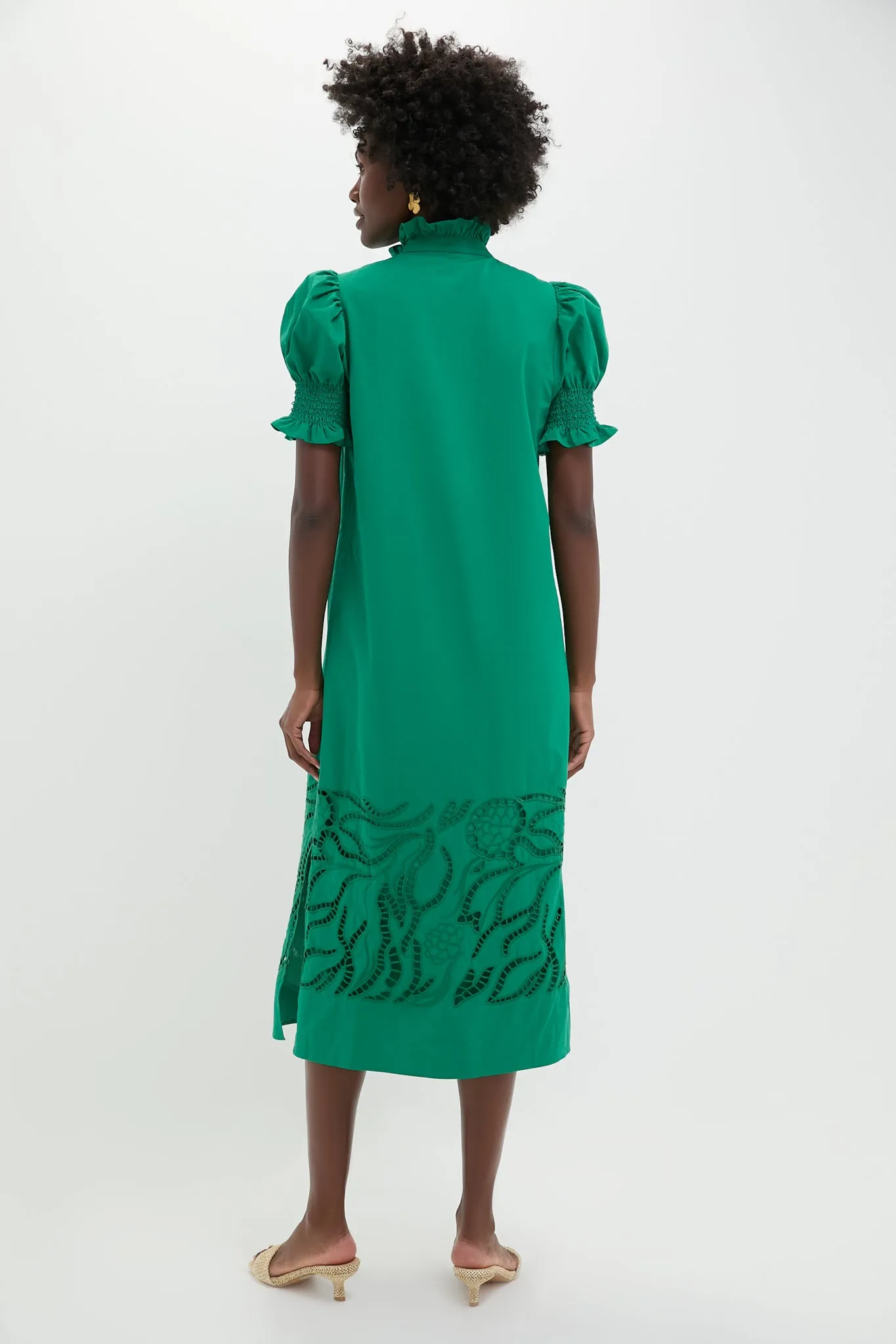 Emerald Green Eliza Midi Dress sold by Hyacinth House product image thumbnail 5