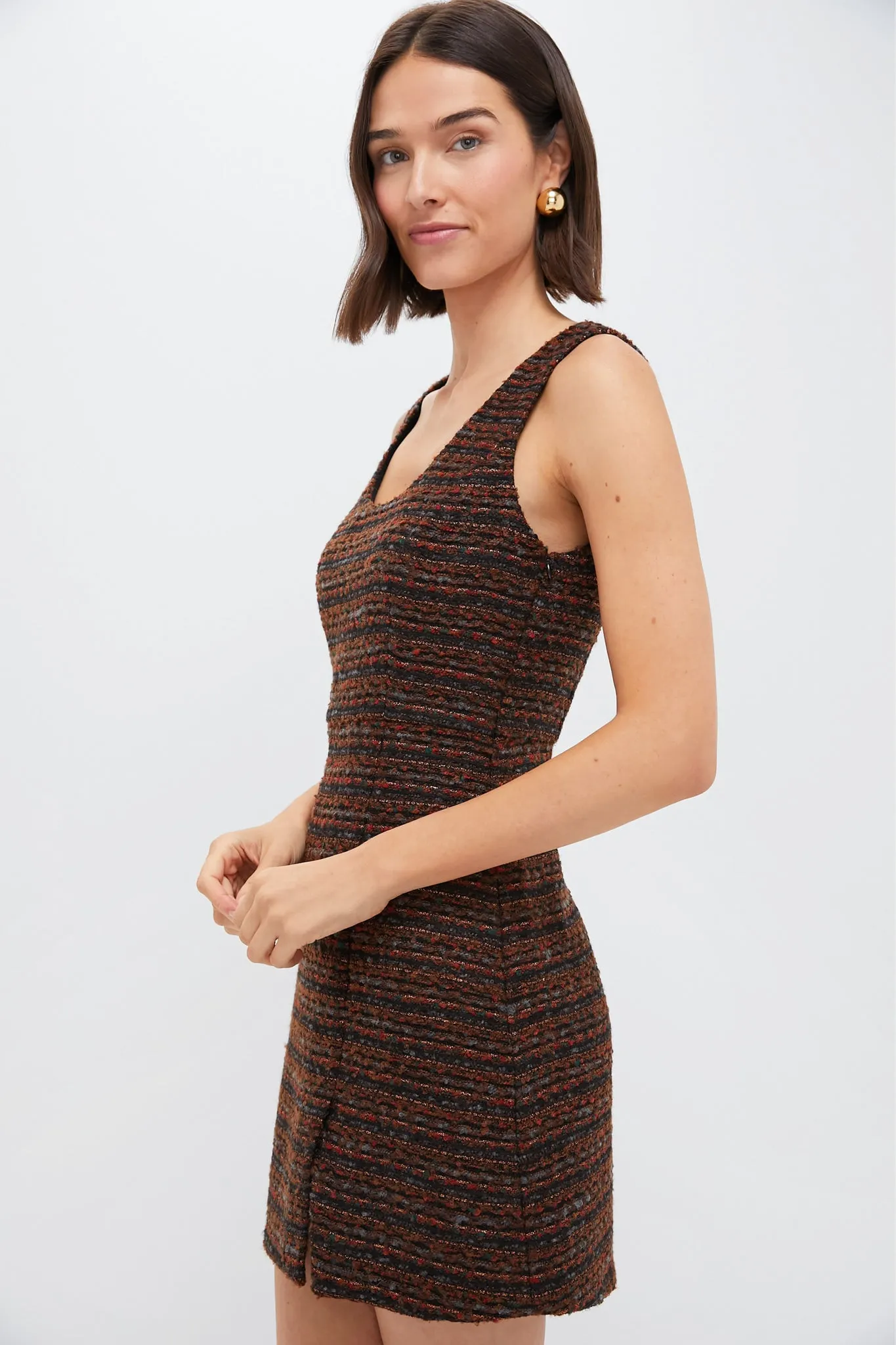 Black Multi Shimmer Tweed Mae Mini Dress sold by Hyacinth House product image thumbnail 4