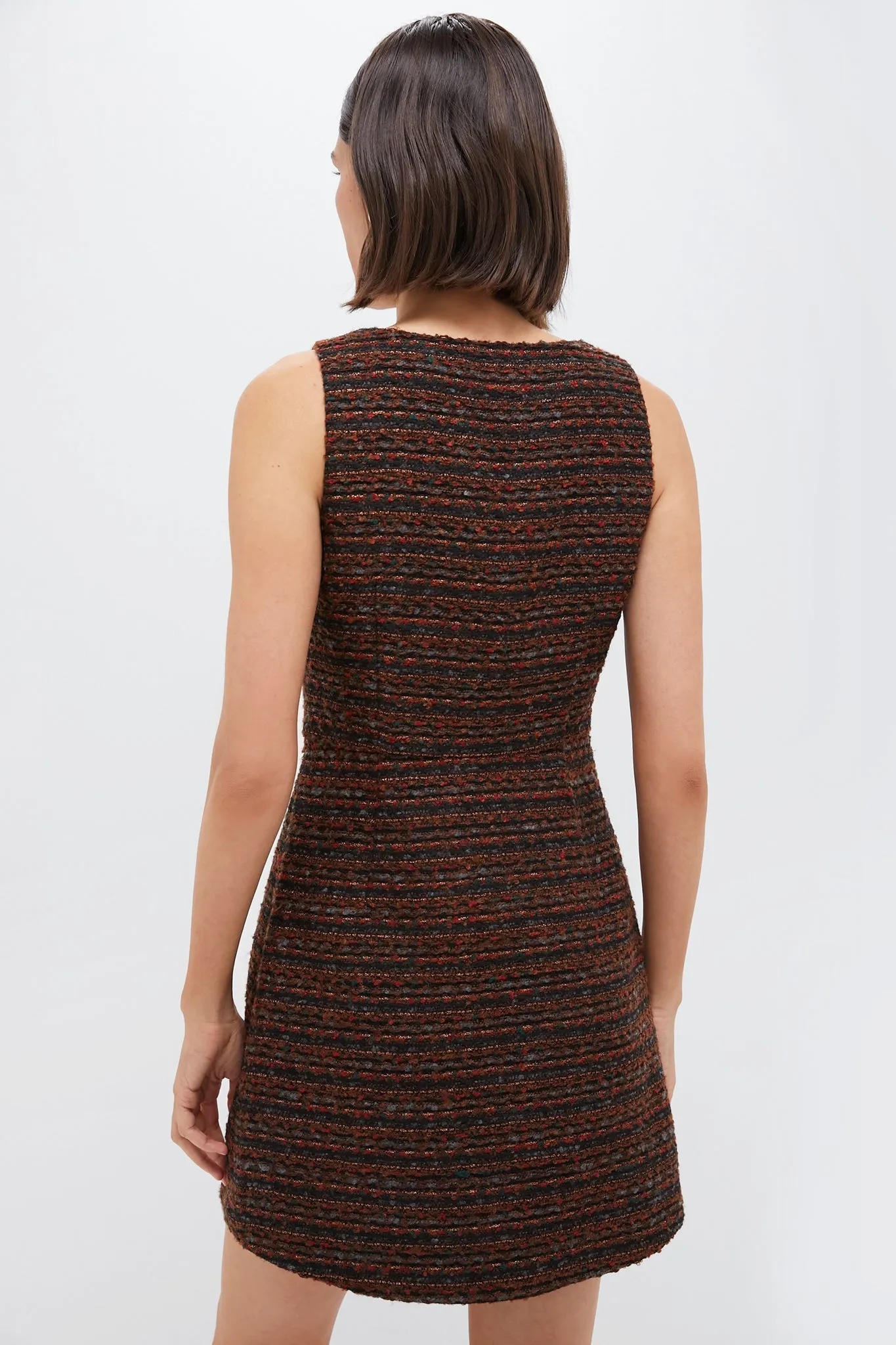 Black Multi Shimmer Tweed Mae Mini Dress sold by Hyacinth House product image thumbnail 5