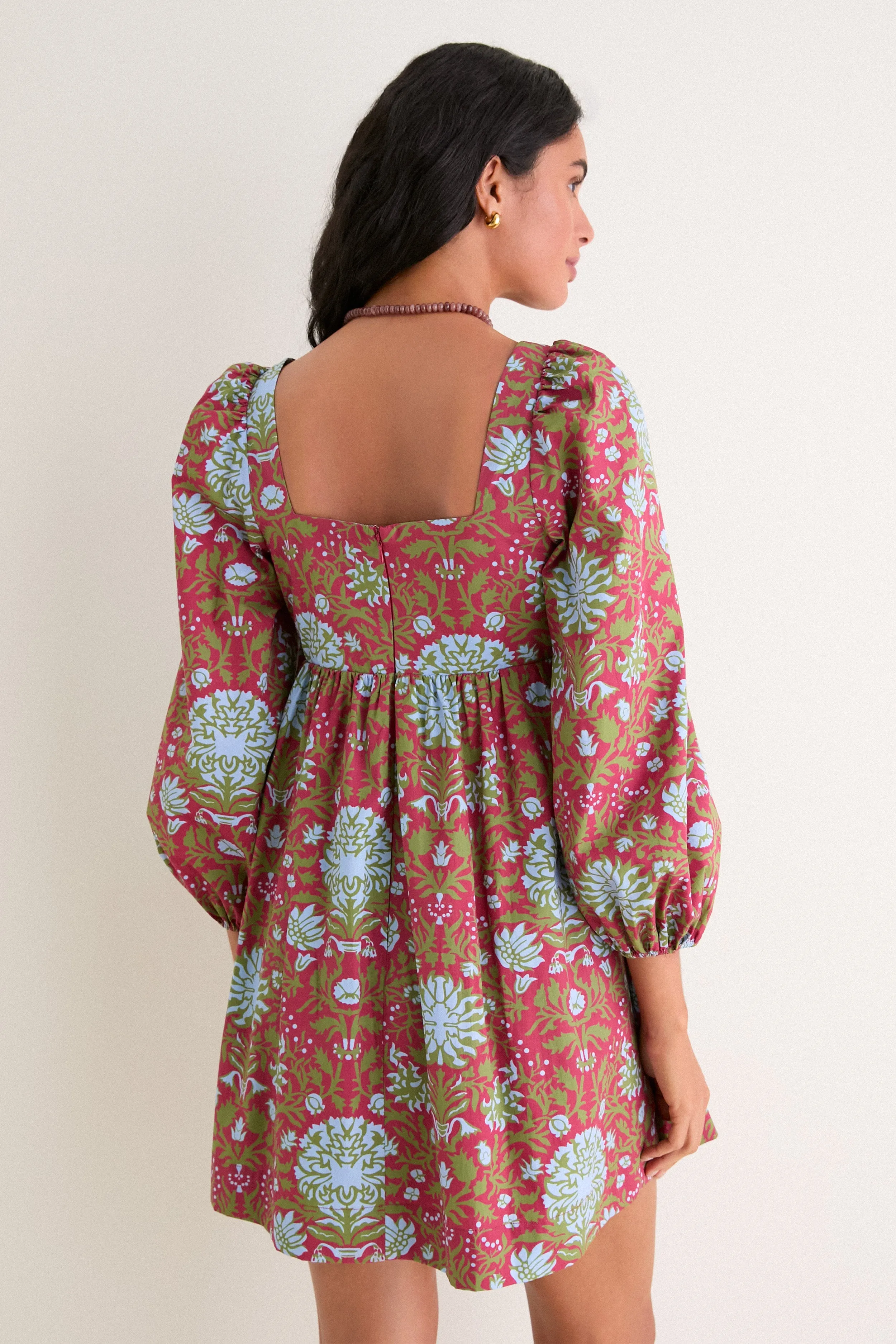 Chrysanthemum Floral Rita Mini Dress sold by Hyacinth House product image thumbnail 5