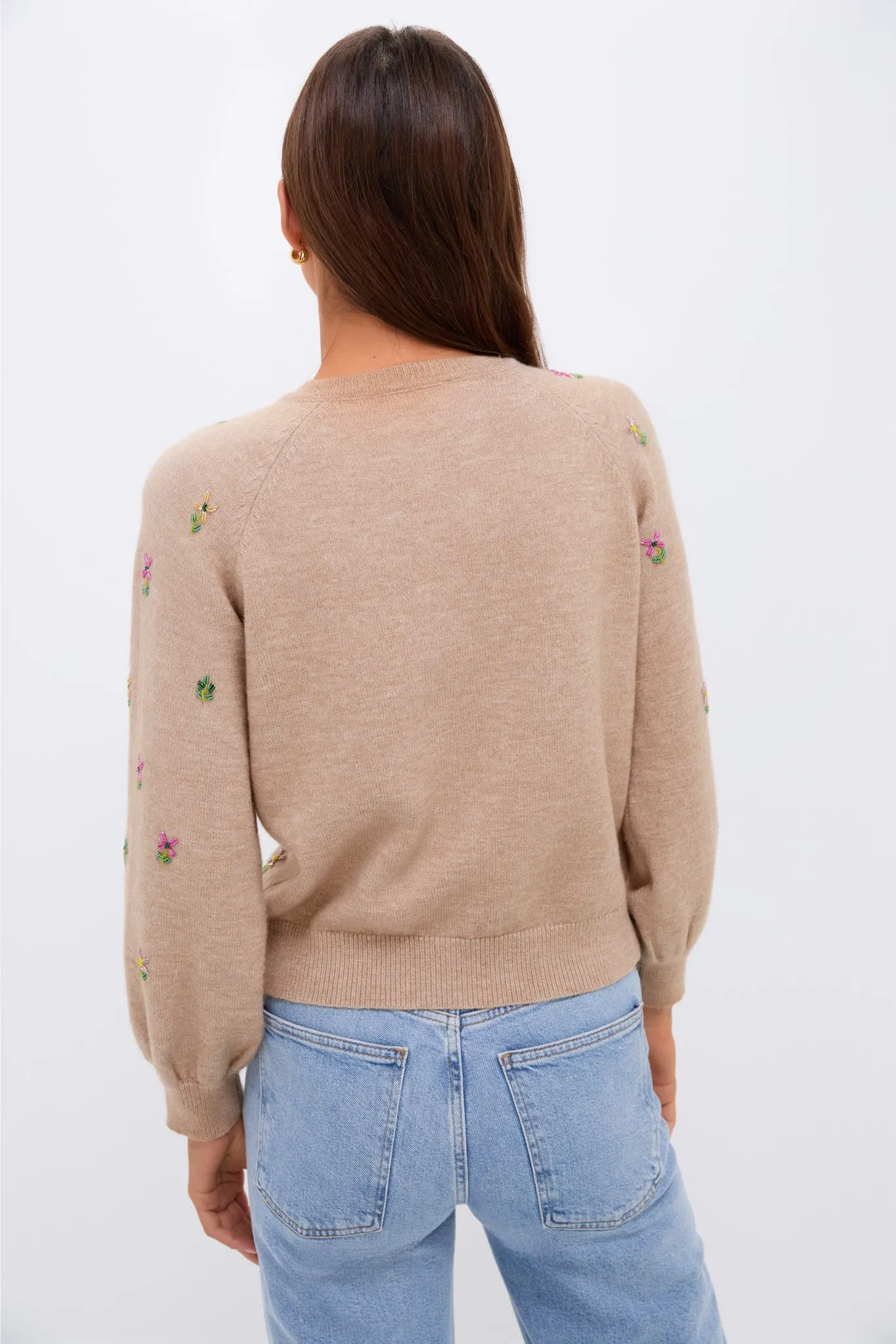 Multi Floral Embellishment Elsie Cardigan sold by Hyacinth House product image thumbnail 5