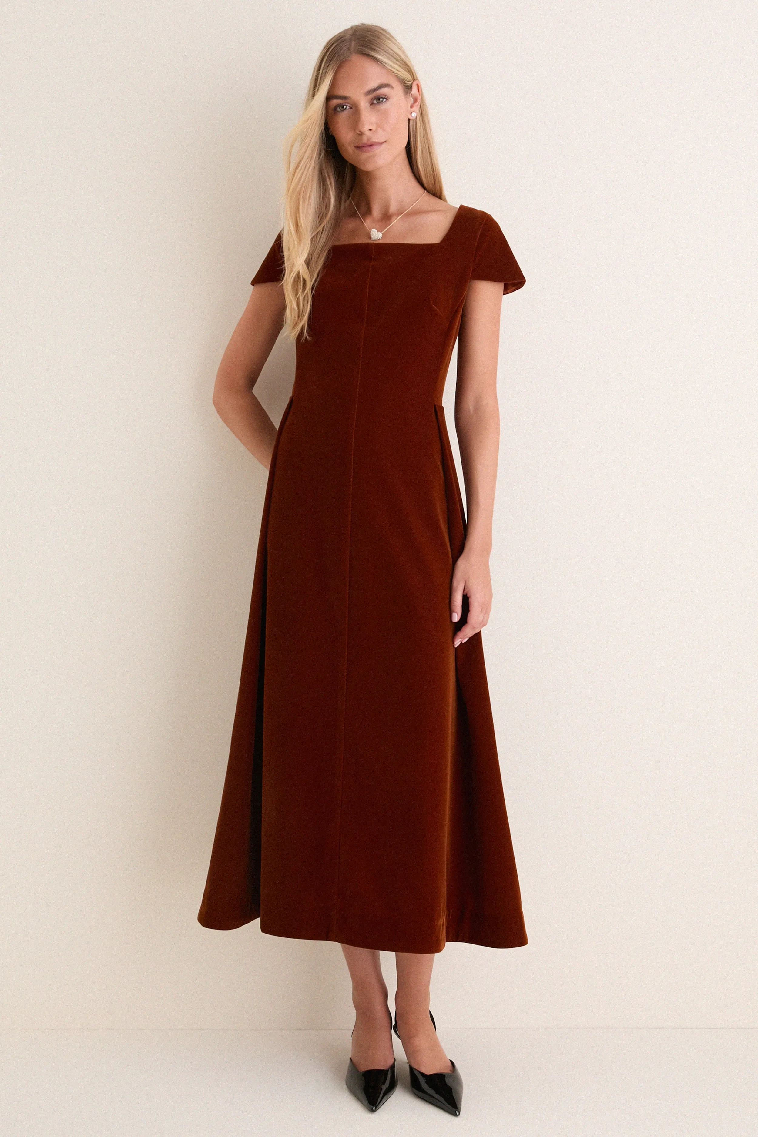 Copper Velvet Linnea Maxi Dress sold by Hyacinth House