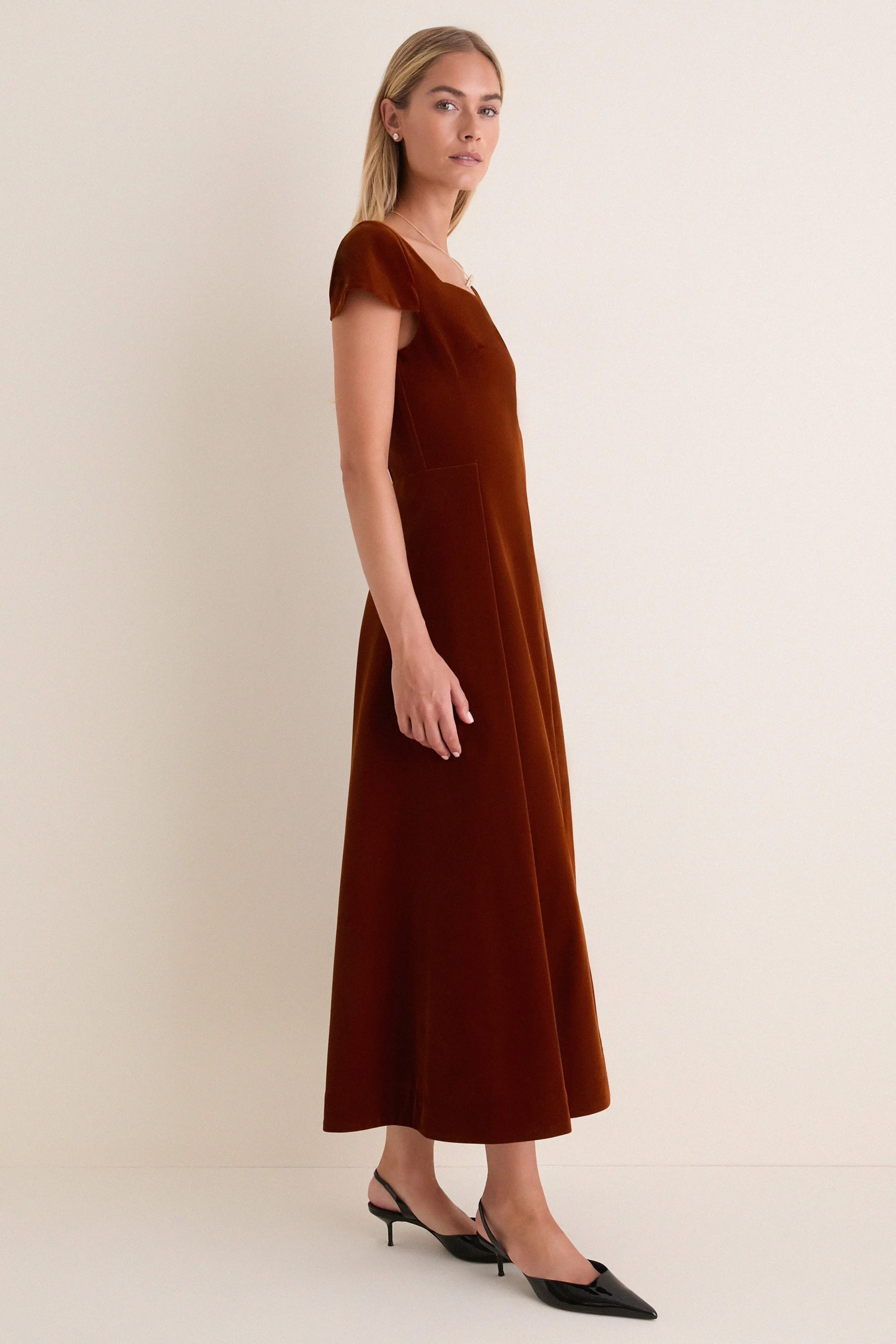 Copper Velvet Linnea Maxi Dress sold by Hyacinth House product image thumbnail 4