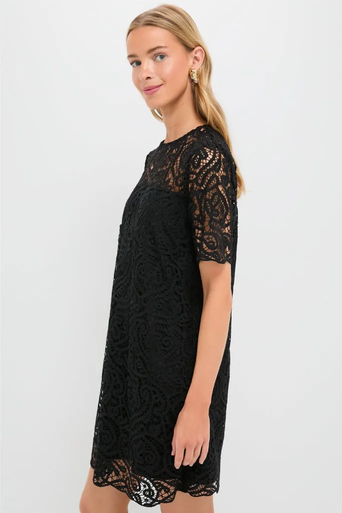 Black Lace Lucinda Dress sold by Pomander Place product image thumbnail 4