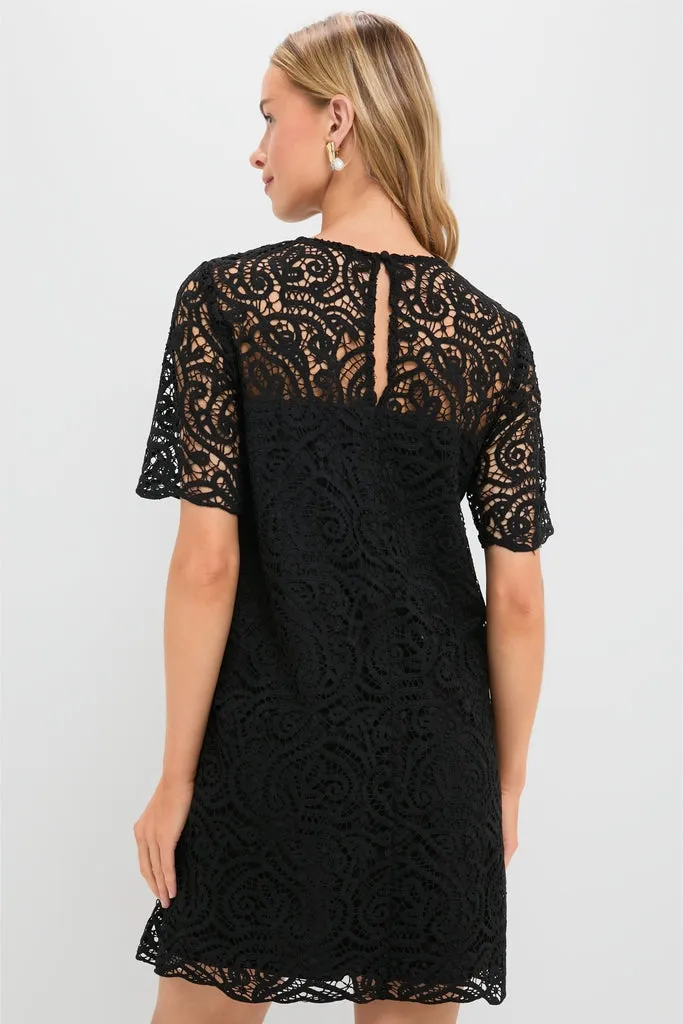 Black Lace Lucinda Dress sold by Pomander Place product image thumbnail 5