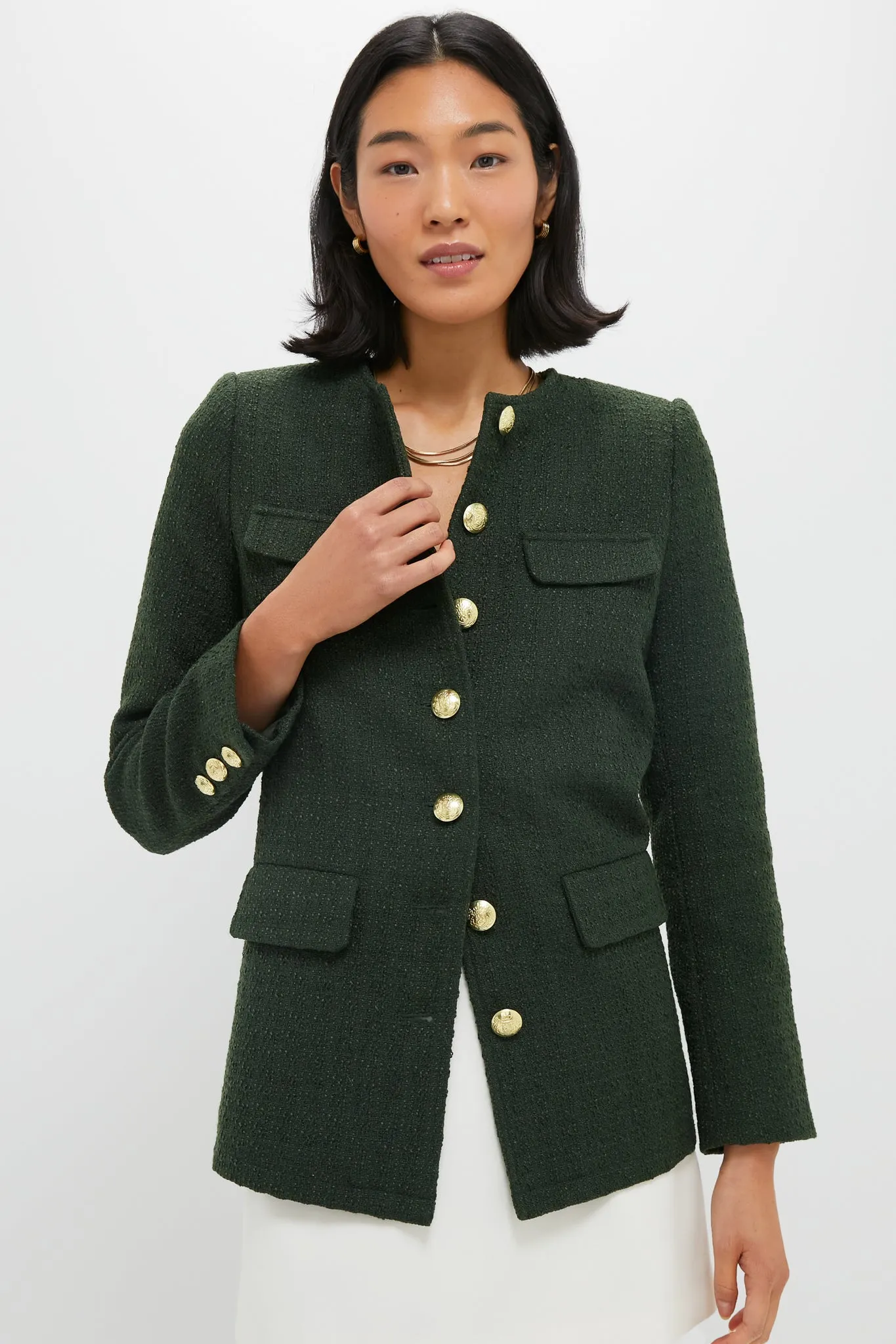 Olive Tweed Jennings Jacket sold by Pomander Place