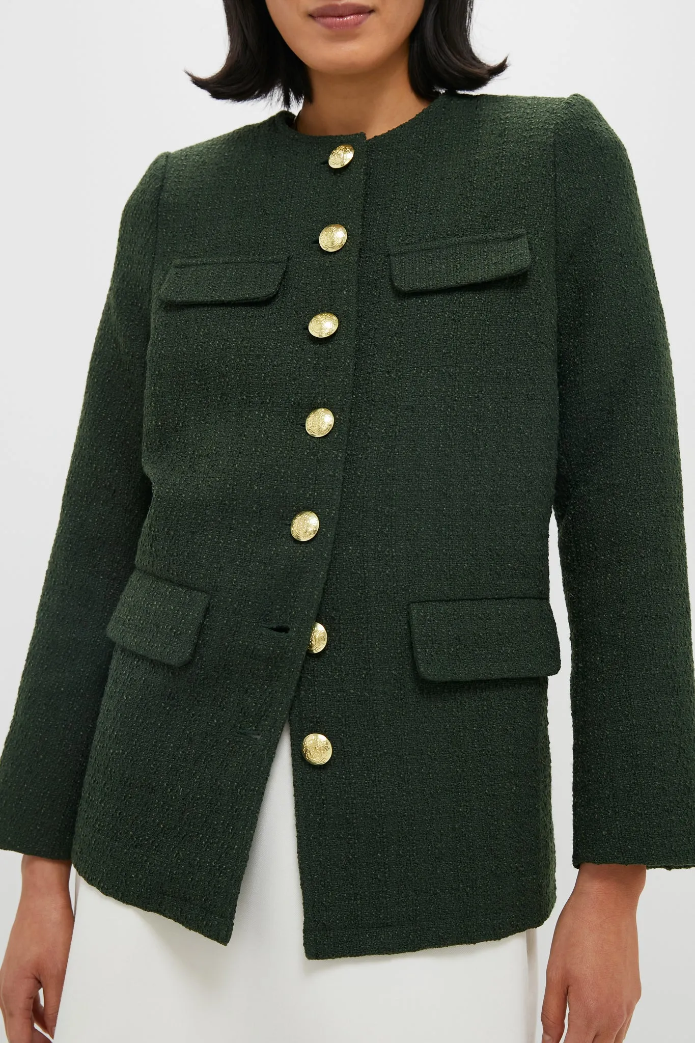 Olive Tweed Jennings Jacket sold by Pomander Place product image thumbnail 5