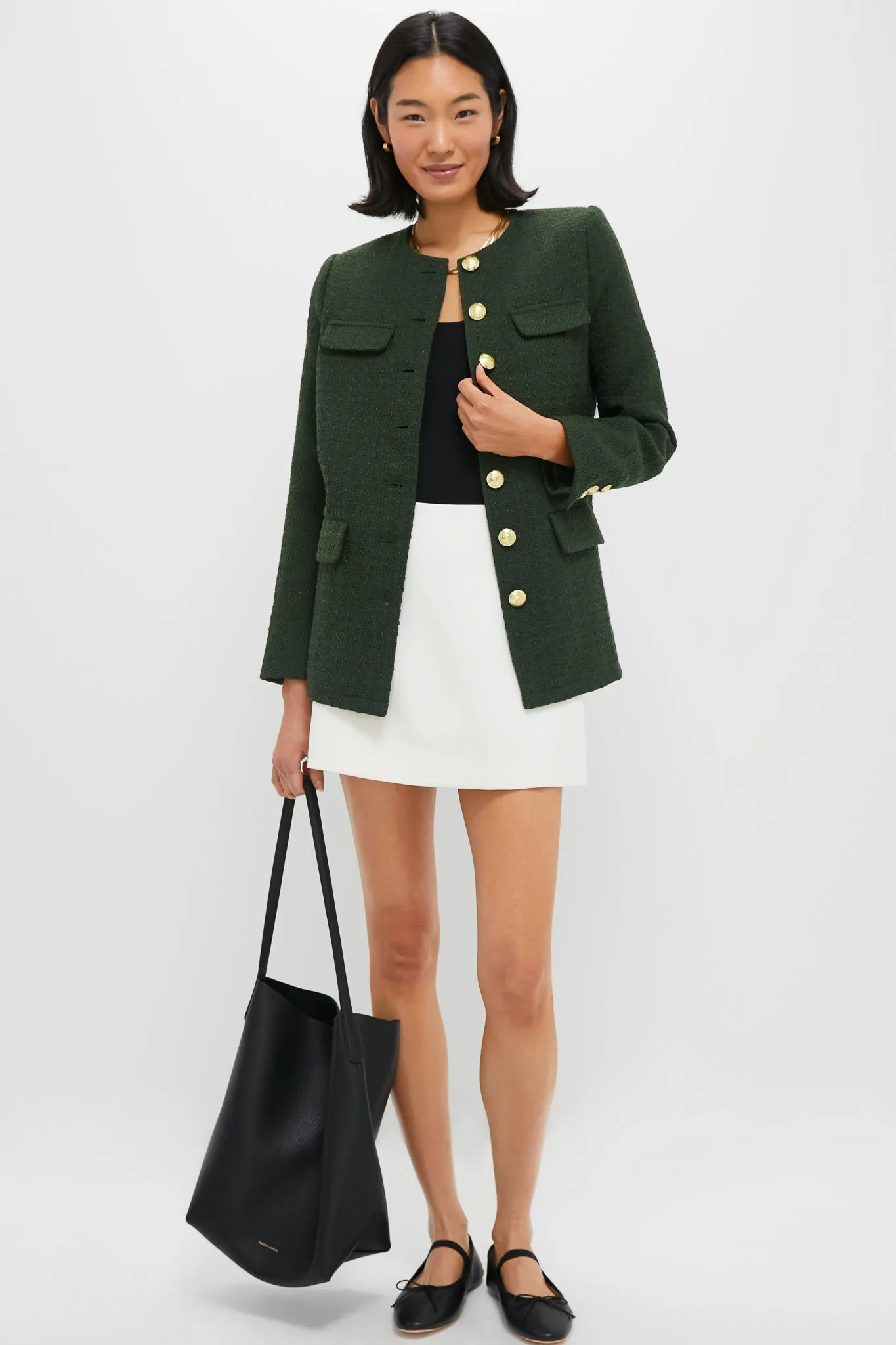 Olive Tweed Jennings Jacket sold by Pomander Place product image thumbnail 2