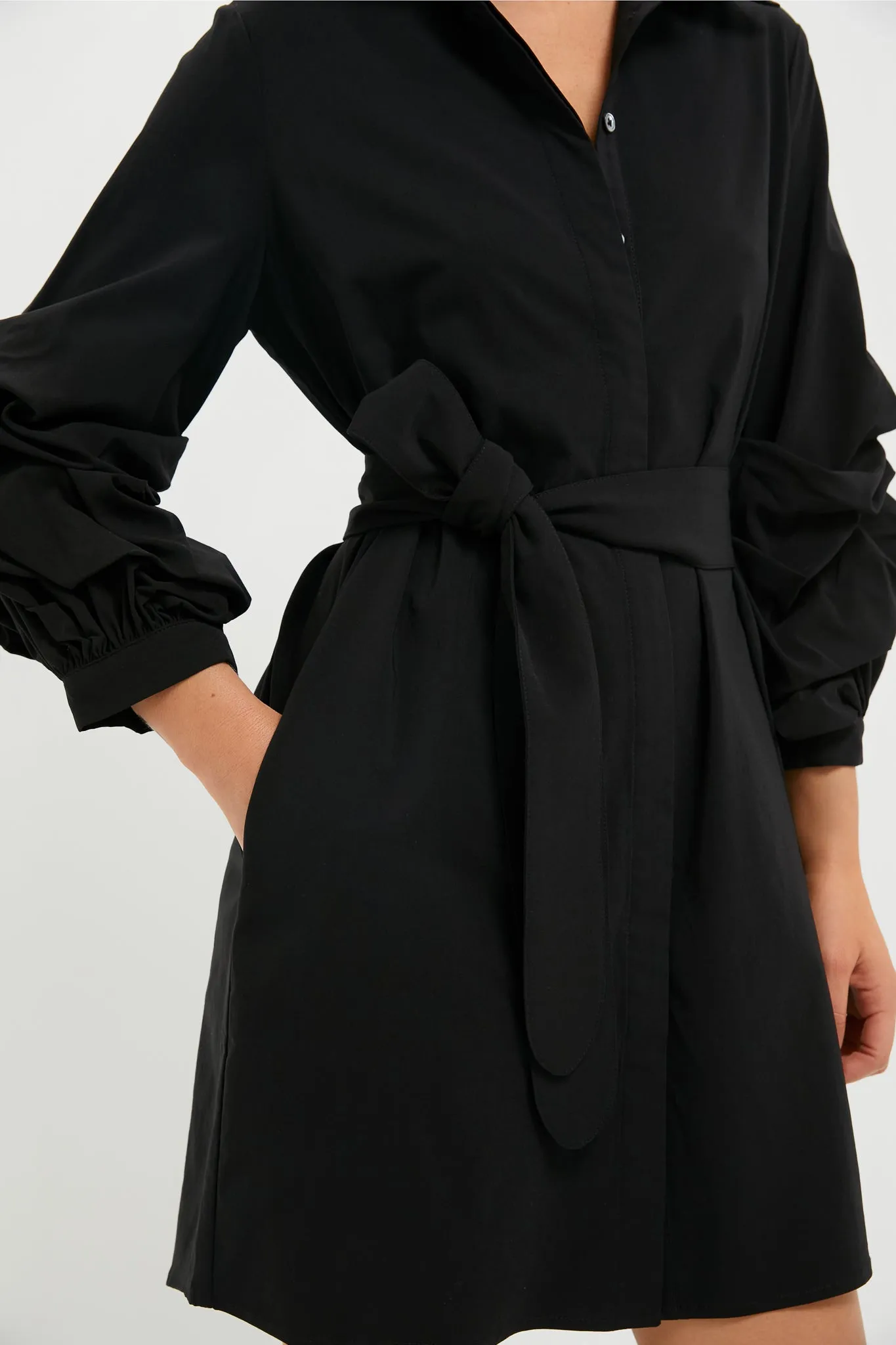 Black Alessia Mini Dress sold by Pomander Place product image thumbnail 2