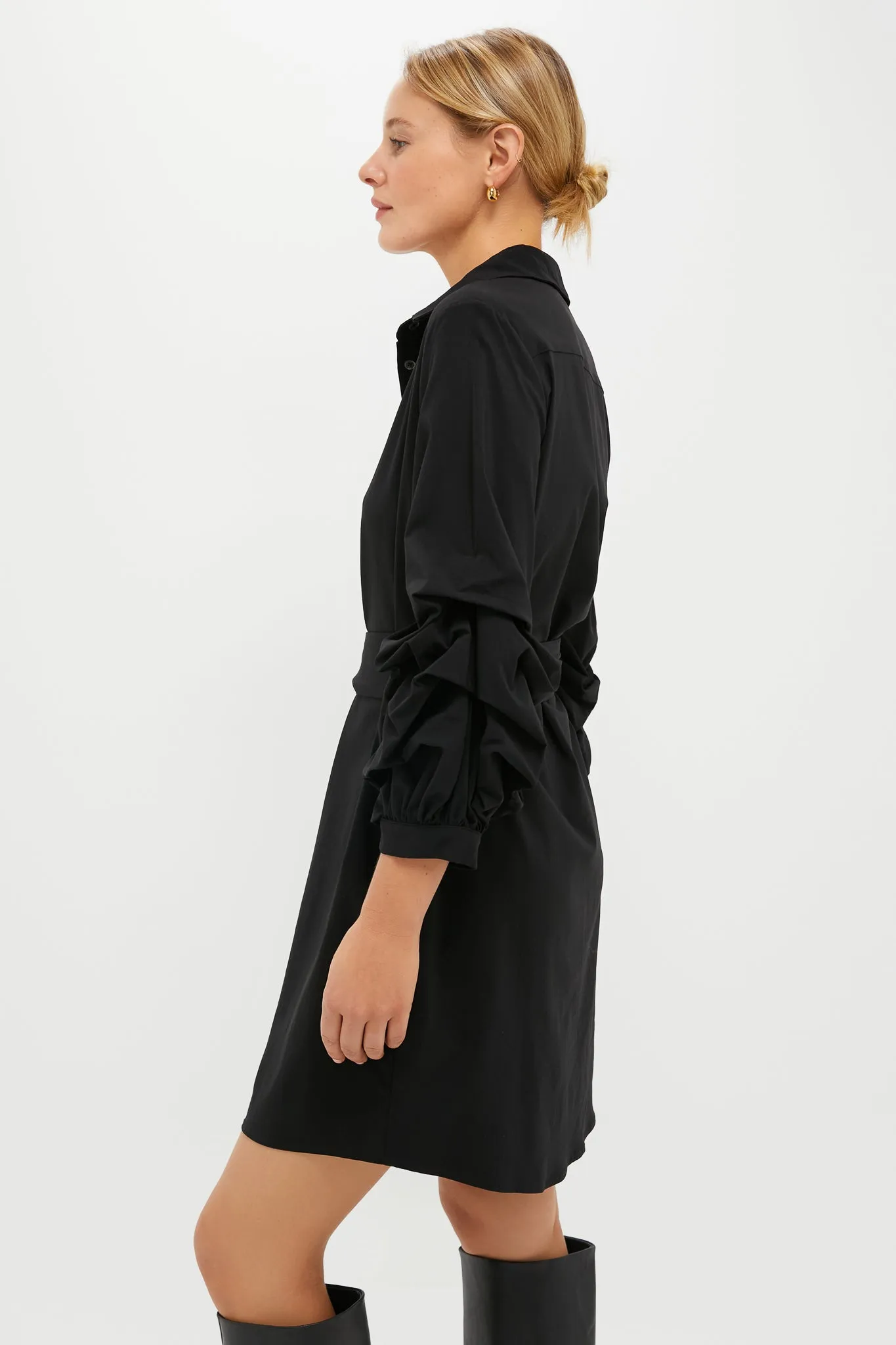 Black Alessia Mini Dress sold by Pomander Place product image thumbnail 4