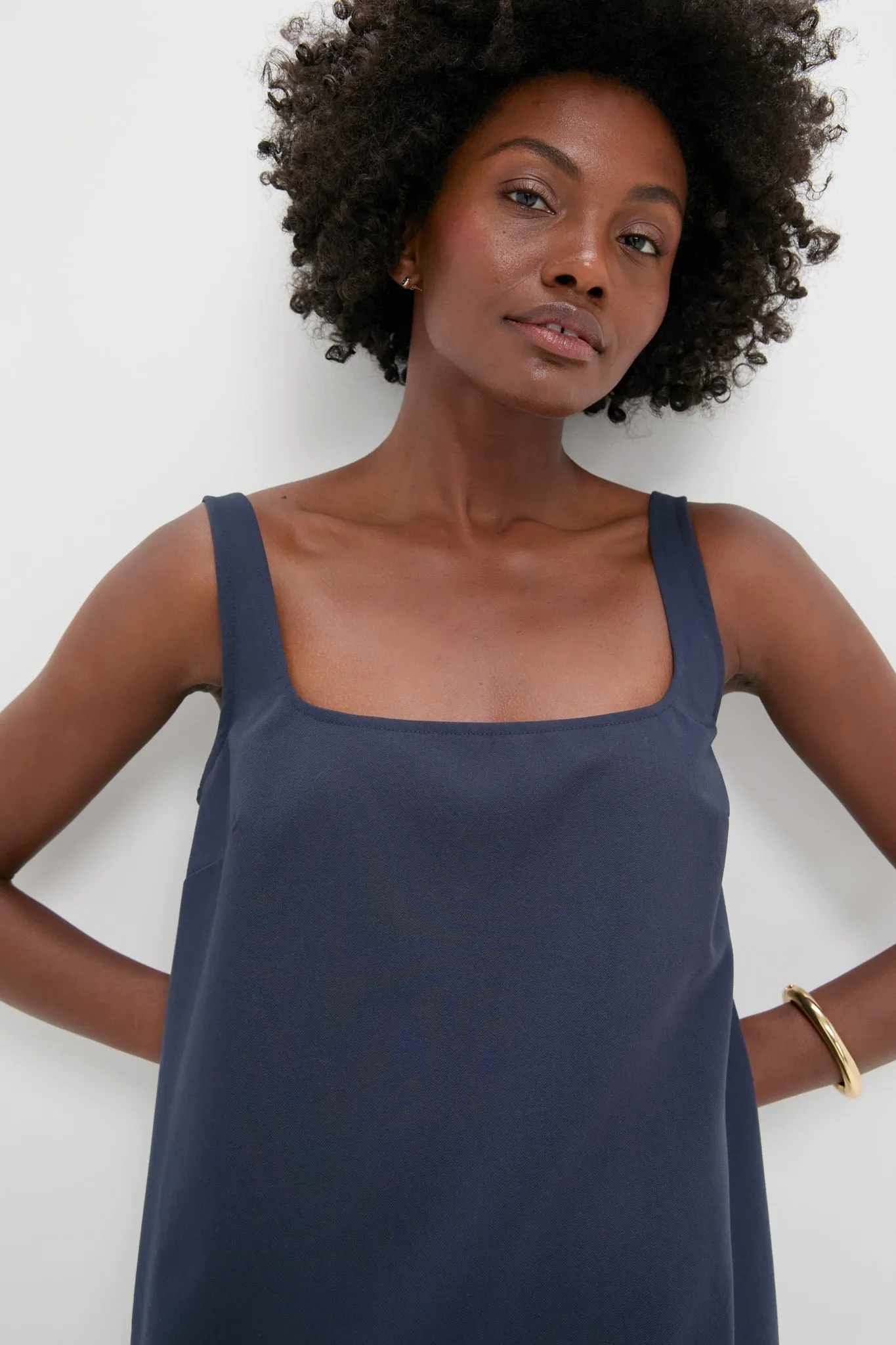 Navy Cassie Dress sold by Pomander Place product image thumbnail 5