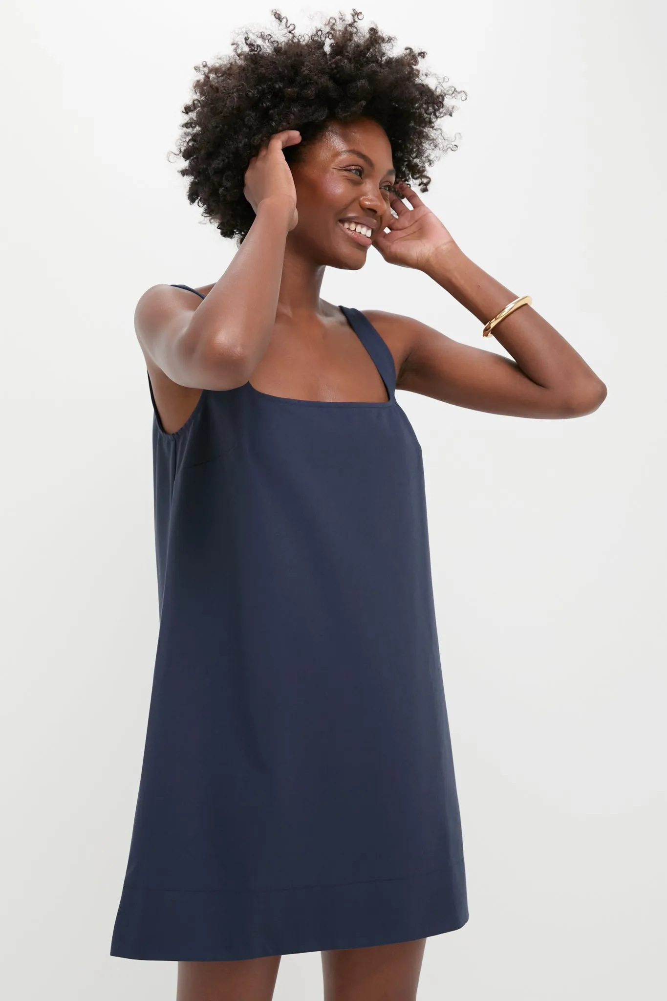 Navy Cassie Dress sold by Pomander Place