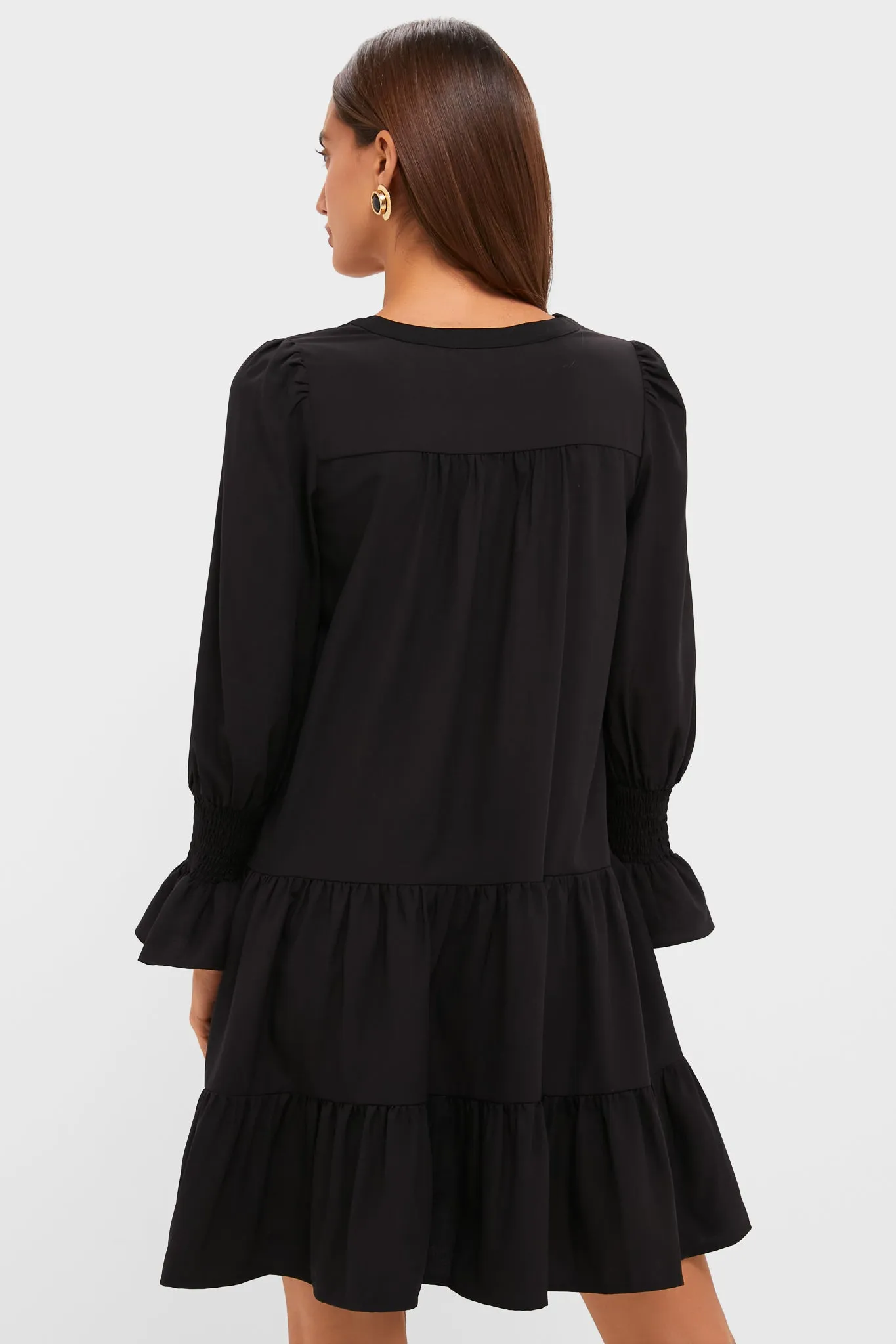 Black Crepe Kenzo Dress sold by Pomander Place product image thumbnail 4