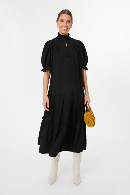 Black Selena Maxi Dress made by Pomander Place
