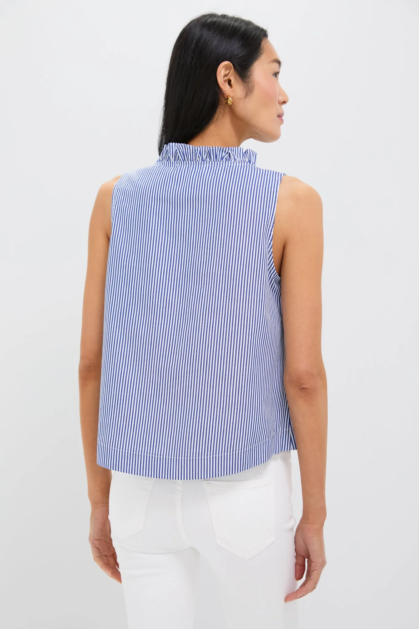 Blue Striped Veronica Top sold by Pomander Place product image thumbnail 5