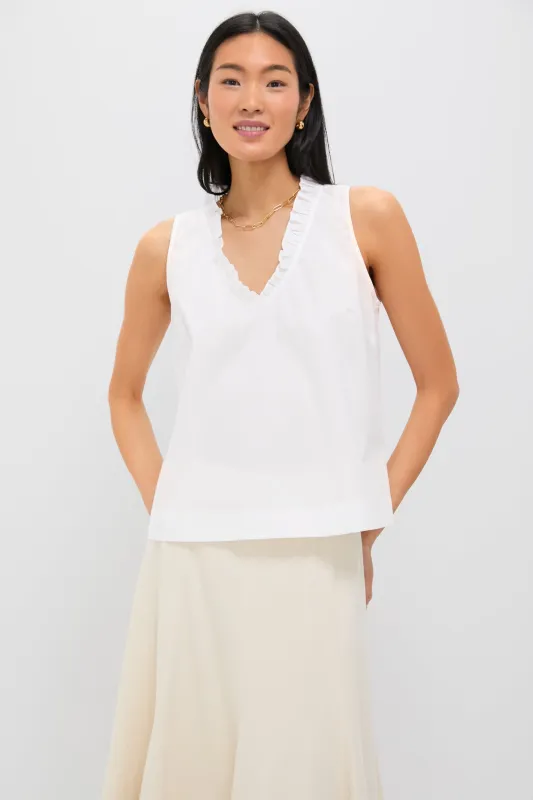 White Veronica Top made by Pomander Place